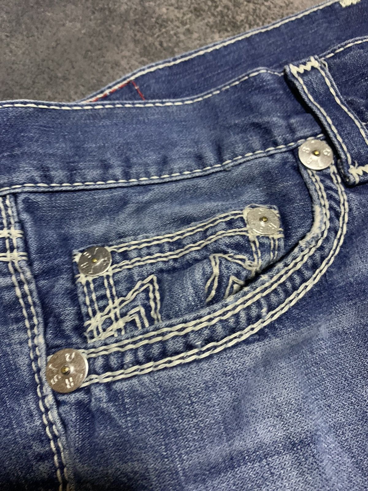 True Religion × Vintage VINTAGE Y2K TRUE RELIGION BILLY SUPER T DENIM JEANS USA Size US 38 / EU 54 - 8 Thumbnail