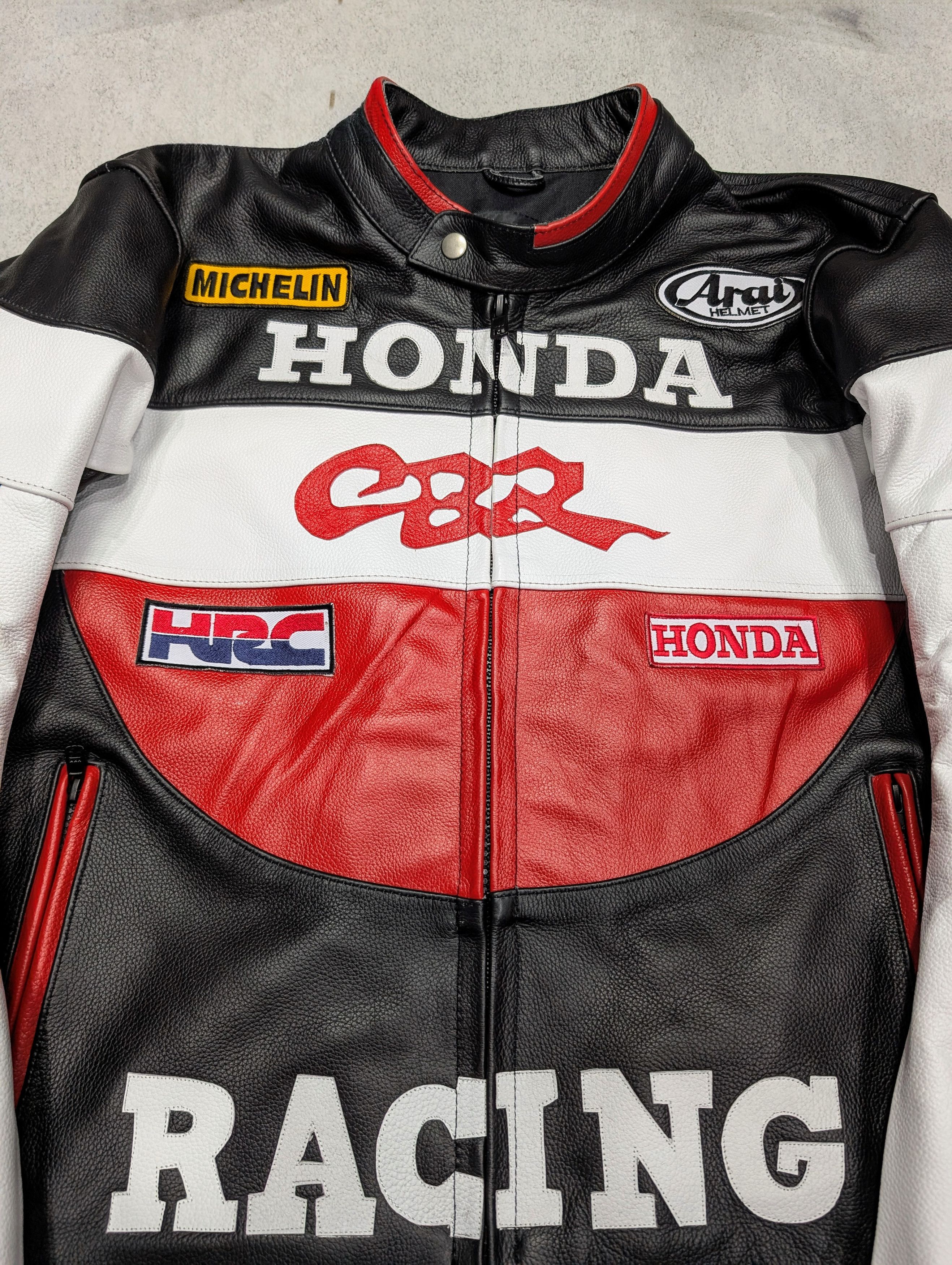 Honda 💥 Honda CBR Racing Leather Jacket Streetwear Size US XL / EU 56 / 4 - 6 Thumbnail