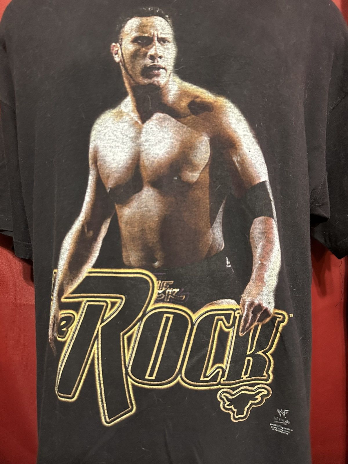 Vintage × WWE × WWF Vintage The Rock Tshirt 90’s WWF Wrestling WWE Grail Size US XL / EU 56 / 4 - 2 Thumbnail