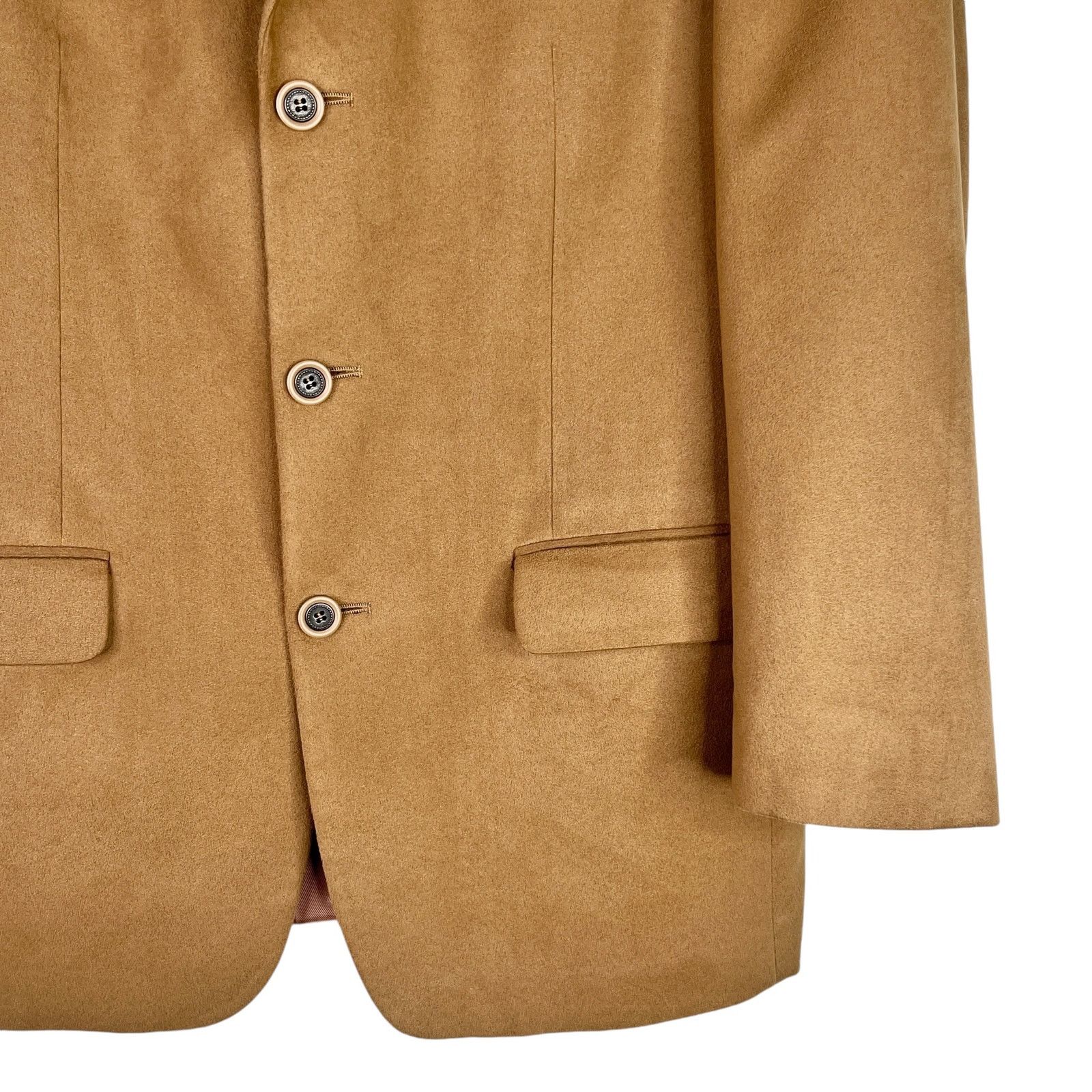 Andrew Fezza Andrew Fezza Fusion Blazer 40R Camel Tan Soft Size 40R - 12 Thumbnail