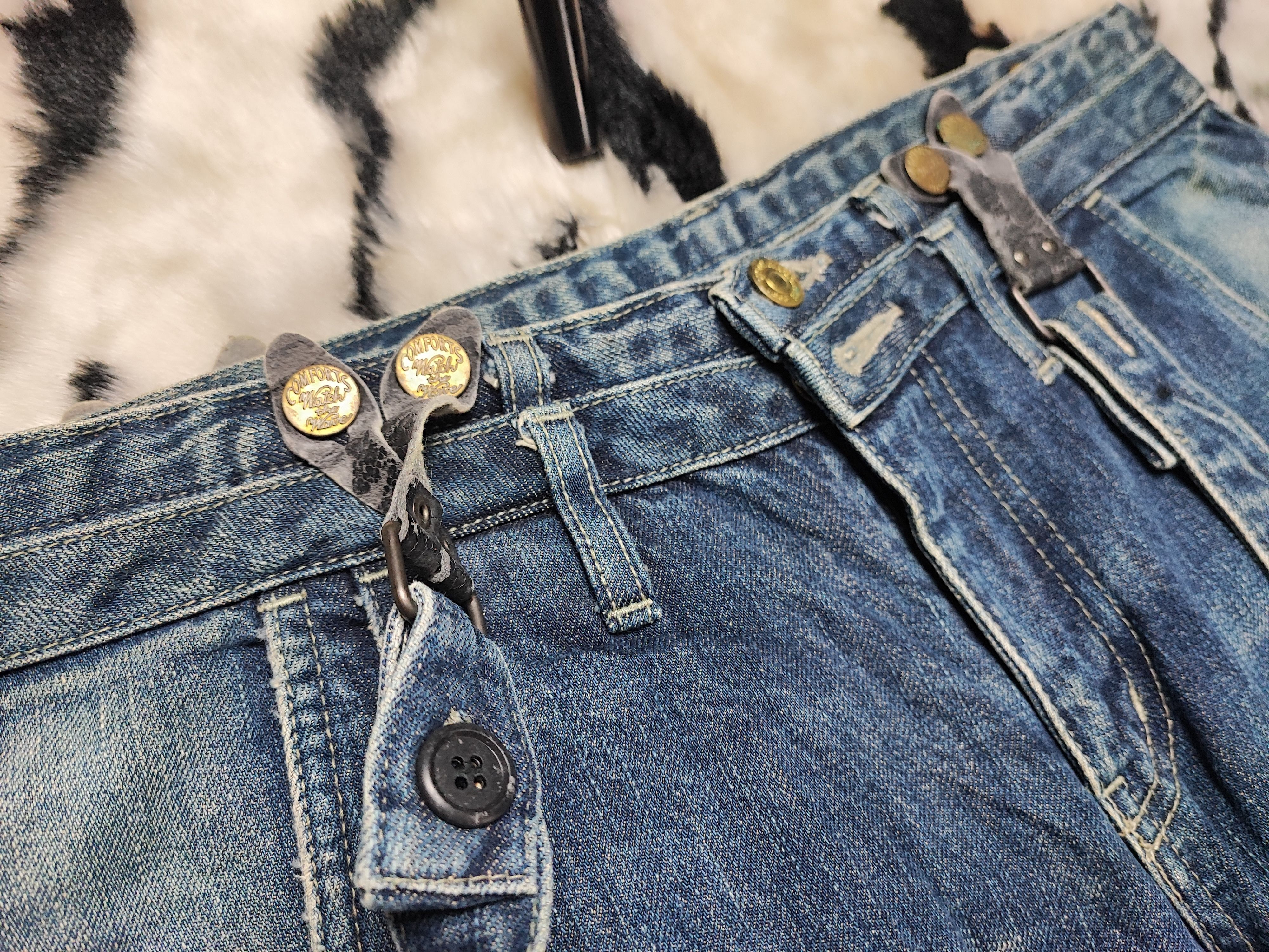 PPFM PPFM Bondage Punk Distressed Jeans ERD Grunge Chrome Size US 29 - 10 Thumbnail
