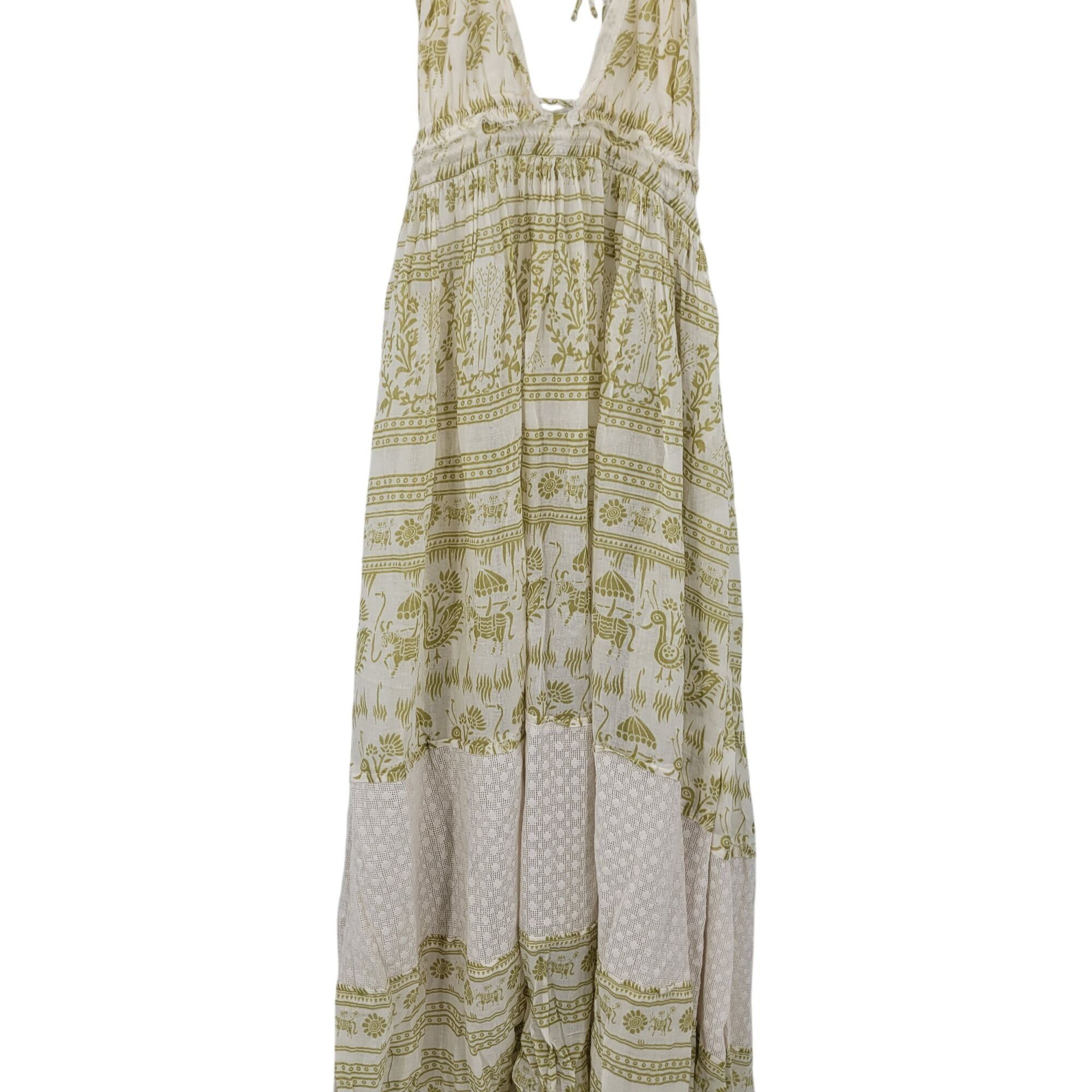 Free People Free People Womens Boho Maxi Dress Halter Open Back Tiered S Size XS / US 0-2 / IT 36-38 - 8 Thumbnail