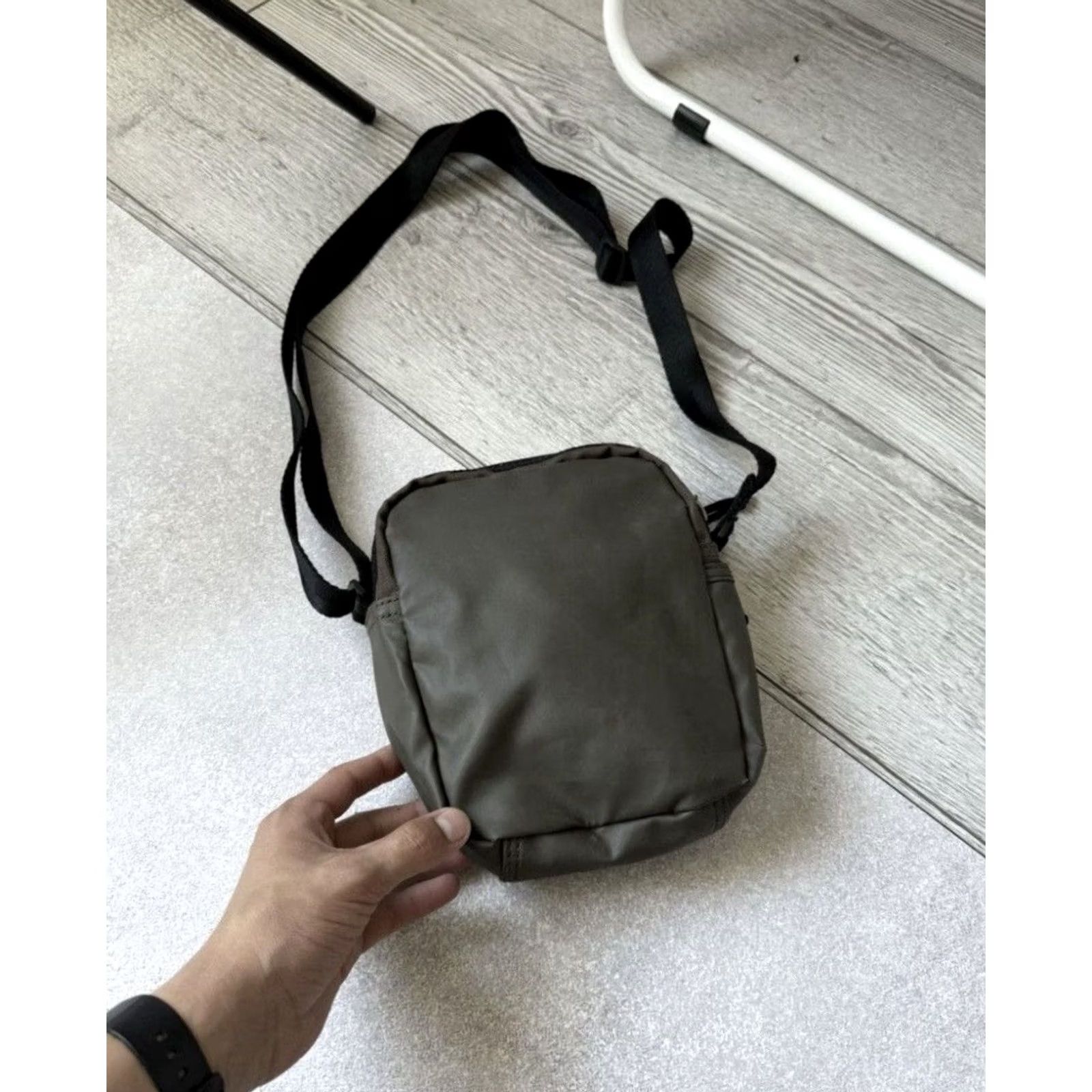 Diesel VINTAGE Diesel Shoulders Crossbody Bag Green Leather 90s Y2K Crossbody Mens Bag Vintage 90s Streetwear USA Japan Army City Leather Green Diesel Size ONE SIZE - 6 Thumbnail