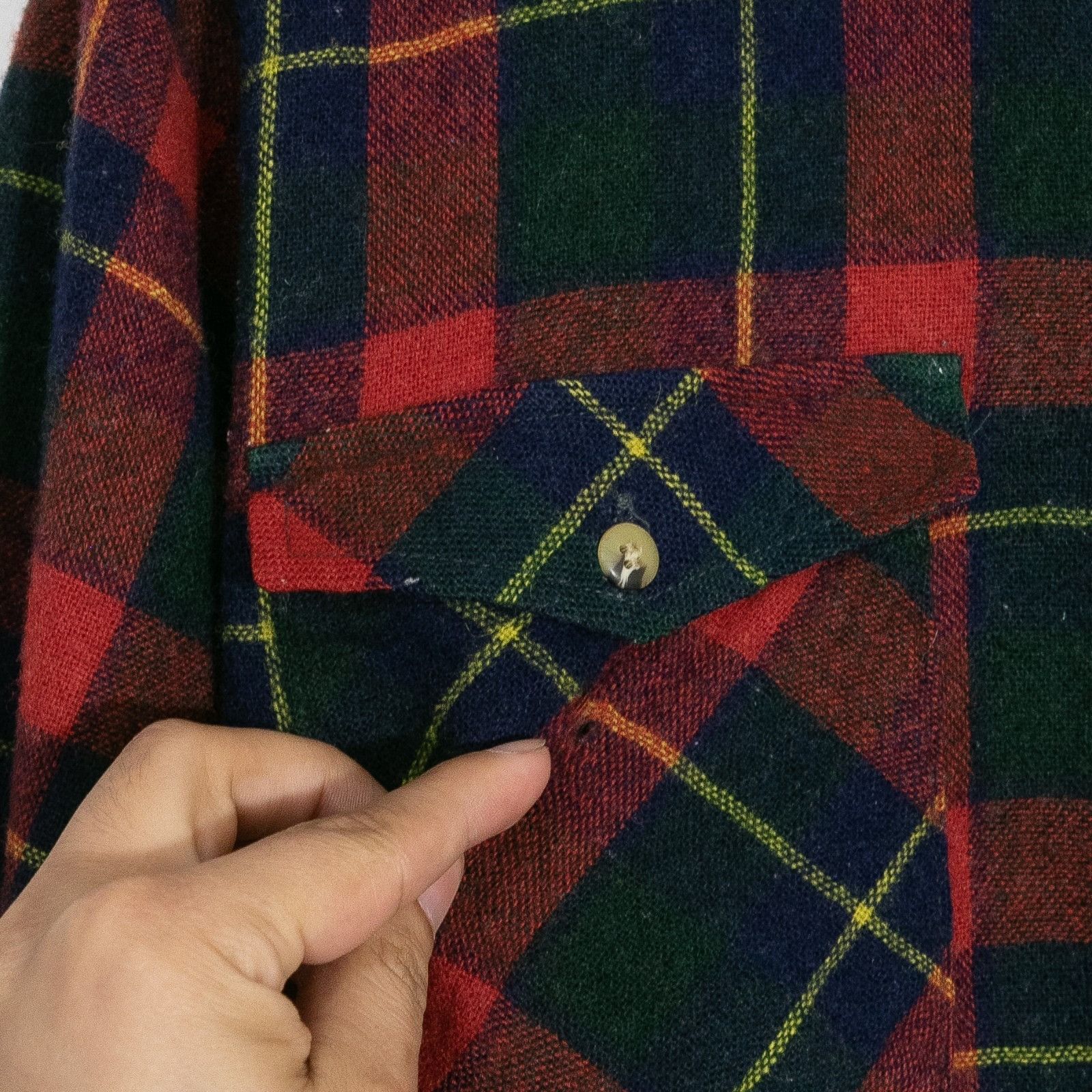 Vintage Vintage 90s Sutter Creek Wool Flannel Button Up Shirt Small Size US S / EU 44-46 / 1 - 4 Thumbnail