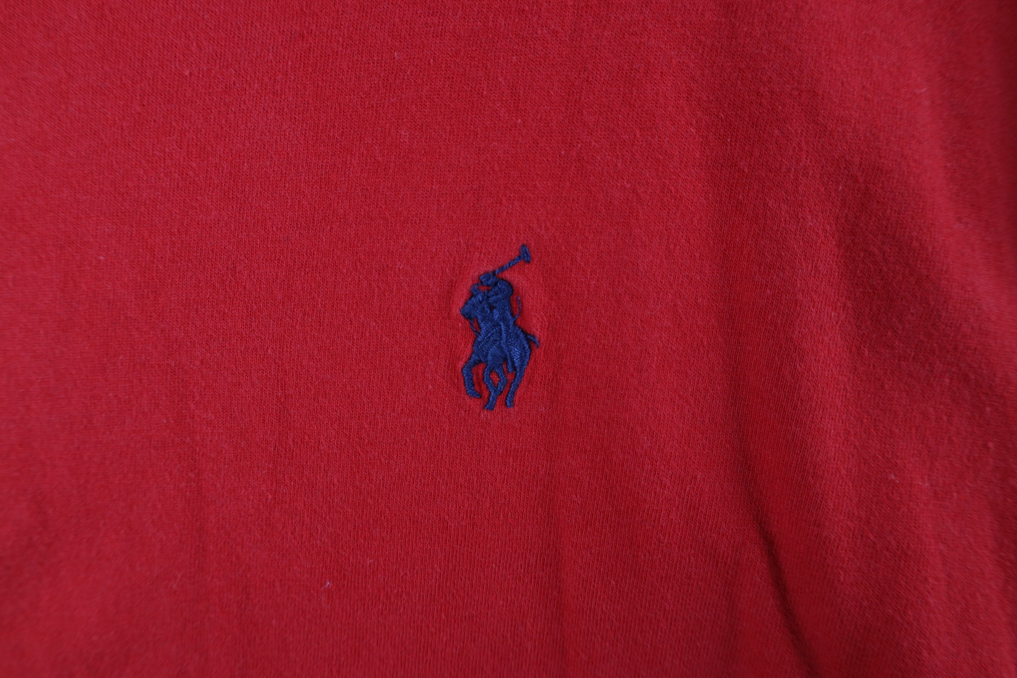 Ralph Lauren × Vintage Vintage Ralph Lauren Faded Short Sleeve T-Shirt Red Cotton Size US M / EU 48-50 / 2 - 4 Thumbnail