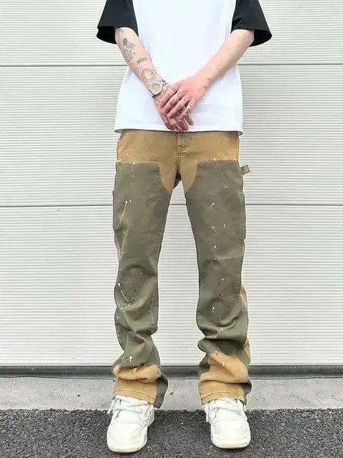 Flared Stack Denim Jeans
