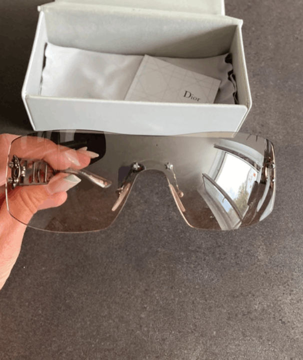 Dior Dior Sunglasses Diorlywood Mask Shield Sport Bike Vintage Size ONE SIZE - 2 Thumbnail