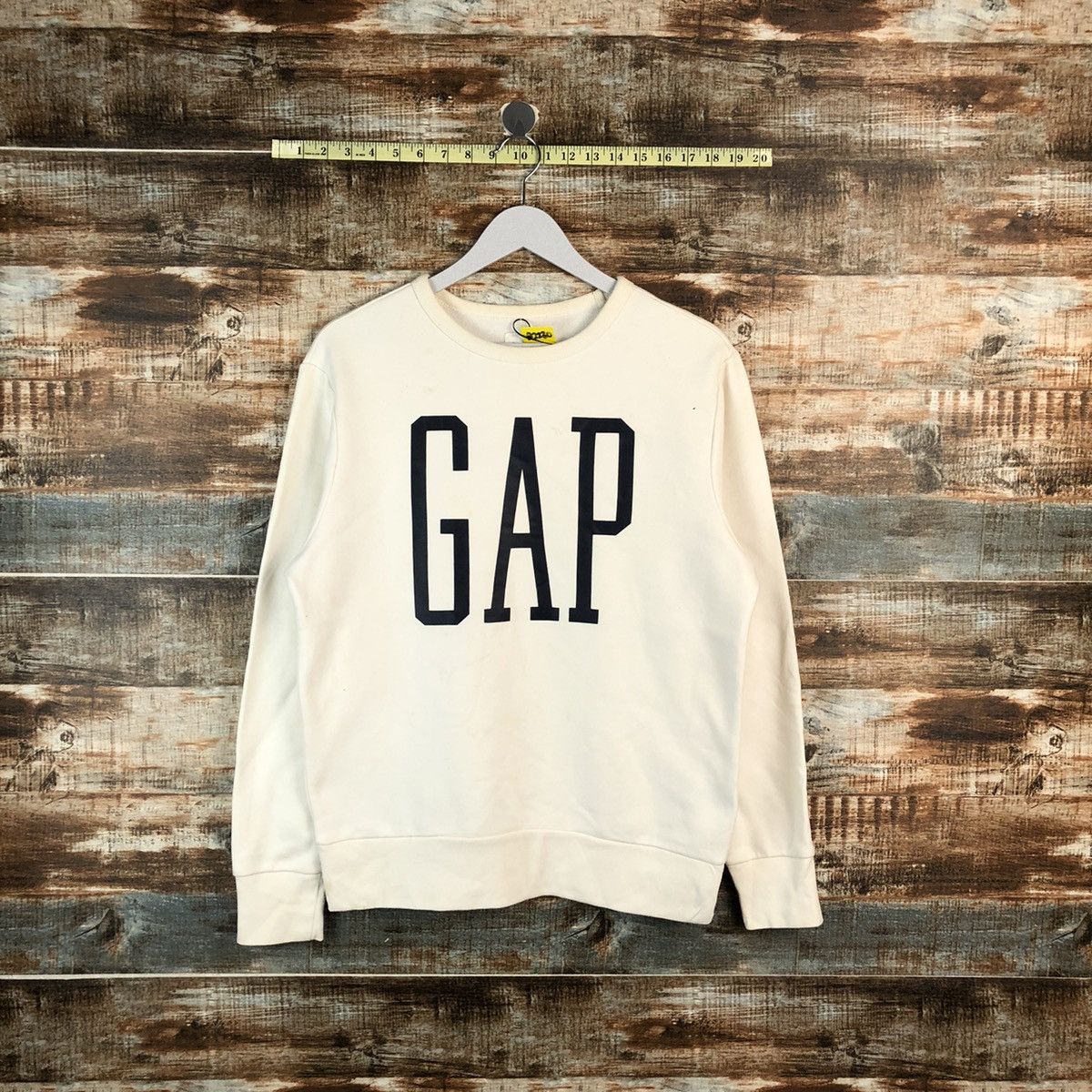 Gap × Vintage Gap vintage White Sweatshirt #A2230 Size US S / EU 44-46 / 1 - 1 Thumbnail