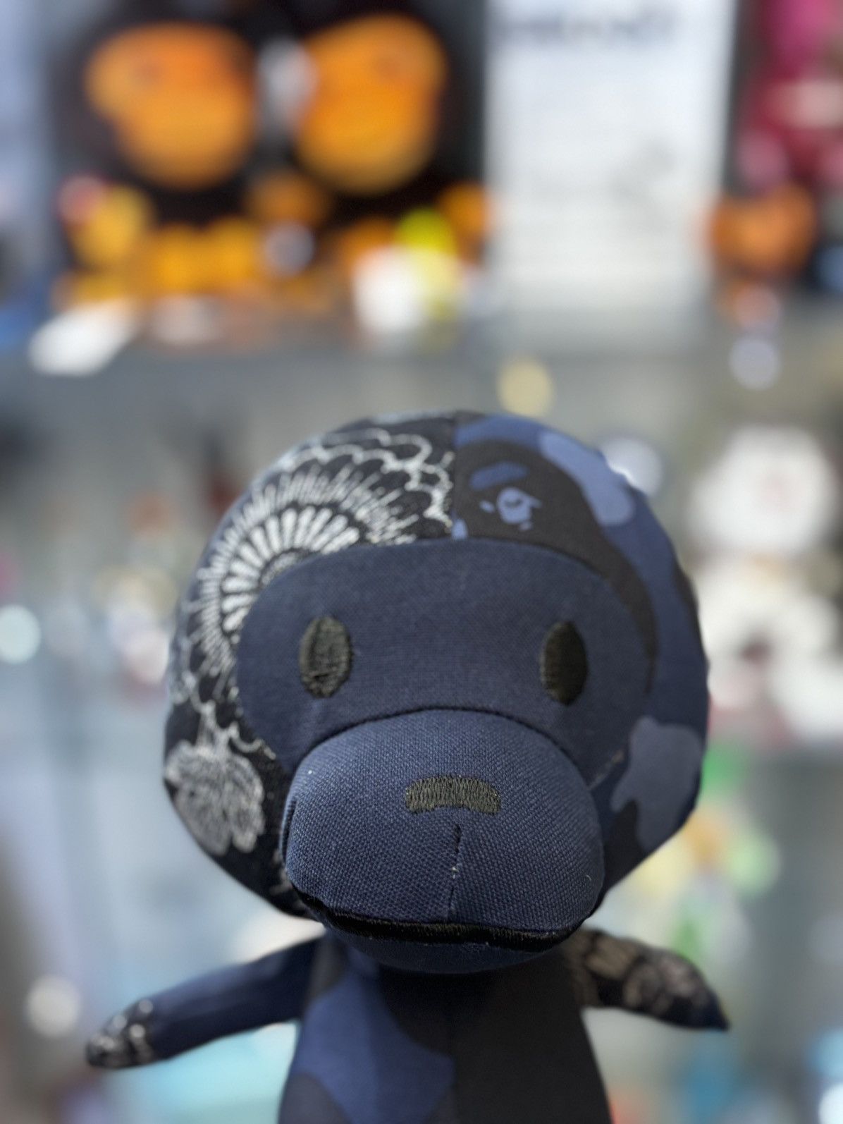 Bape Patchwork Baby Milo Bape Plush Doll Blue Size ONE SIZE - 7 Thumbnail