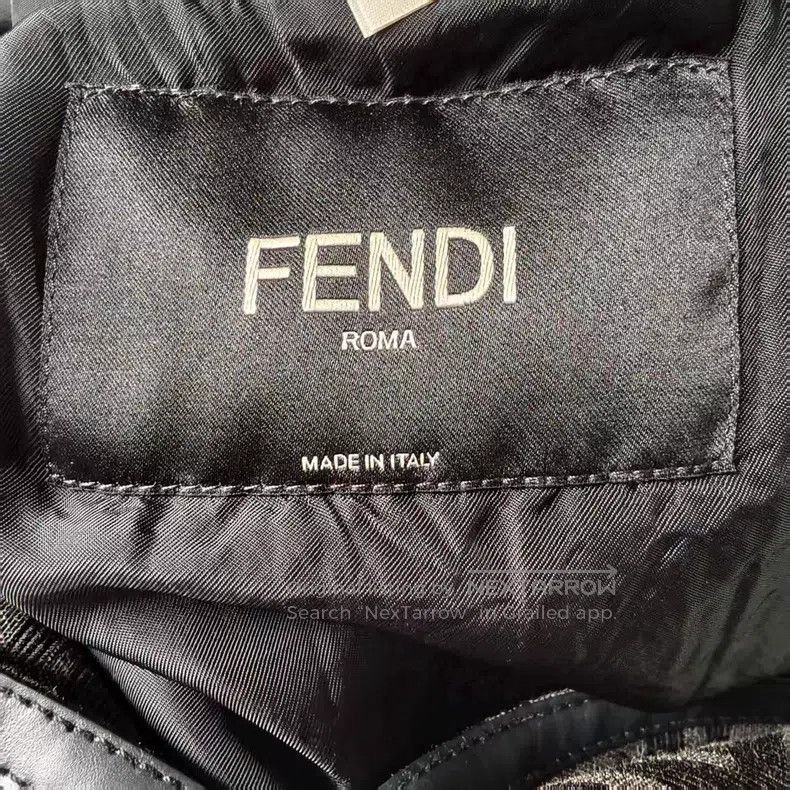 Fendi Fendi Black All-Over Printed Single-Breasted Lapel Jacket Size US L / EU 52-54 / 3 - 4 Thumbnail