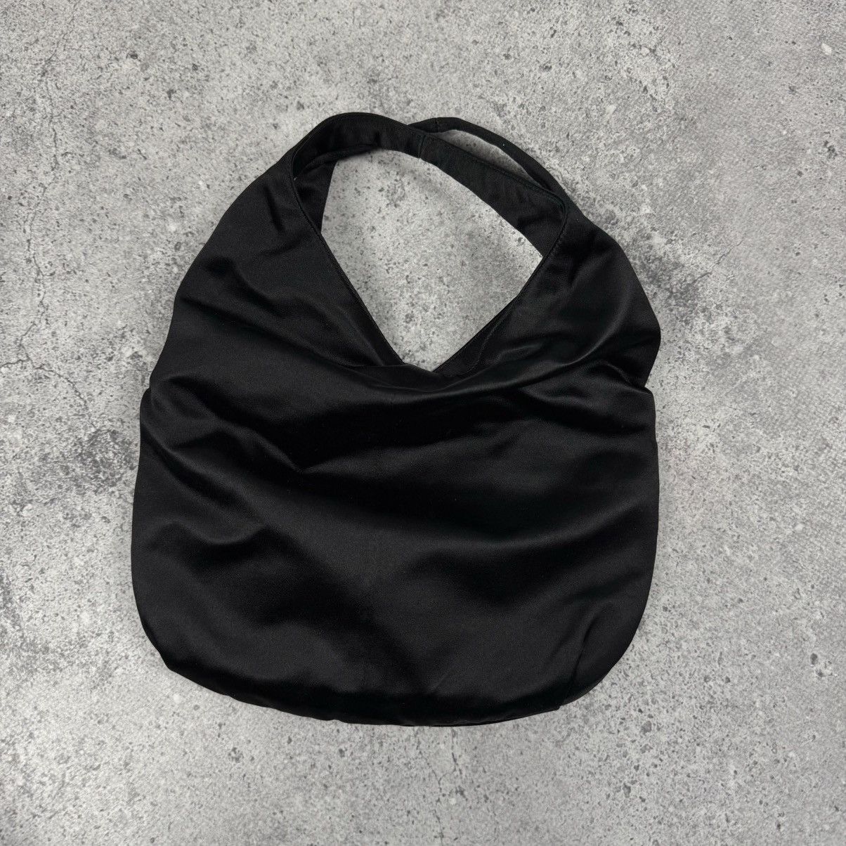 Jil Sander Rare Jil Sander Black Satin Hand Bag Clutch Shoulder Bag Size ONE SIZE - 8 Thumbnail