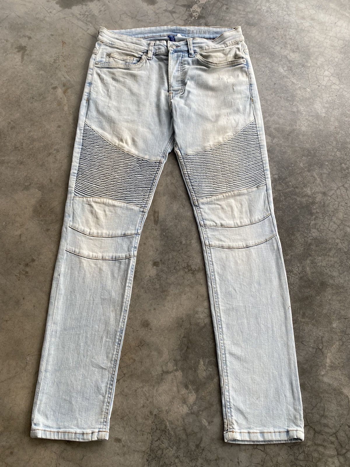 Trashed Japanese Biker Jeans Skinny Like Balmain Jeans