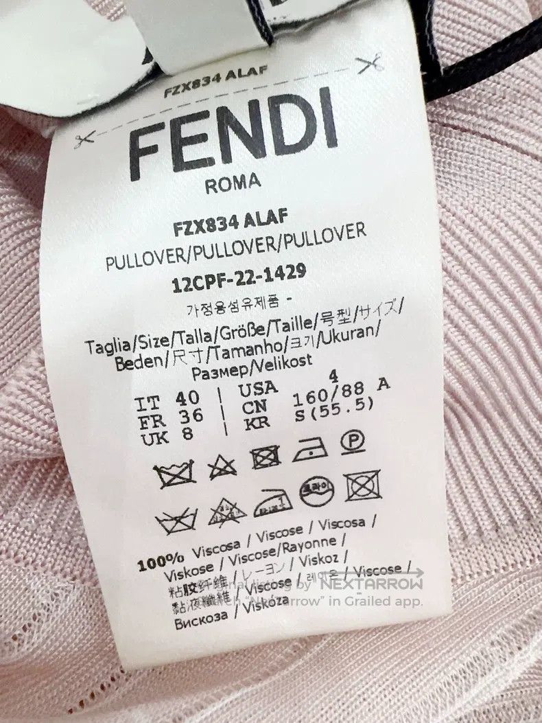 Fendi Fendi Cherry Blossom Pink Top Size XS / US 0-2 / IT 36-38 - 5 Thumbnail