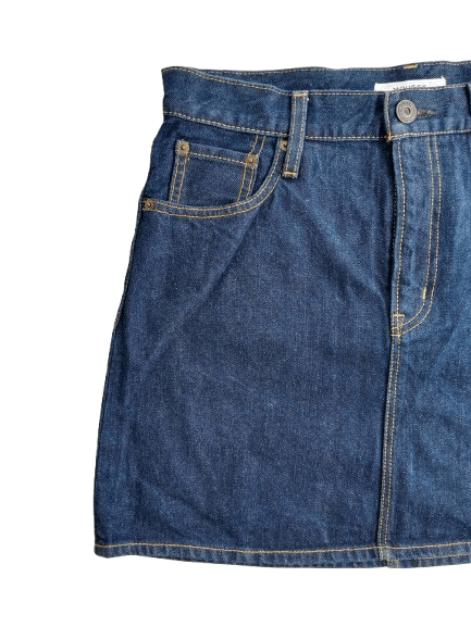 MOUSSY MOUSSY Mini Skirt Blue Denim Japanese Brand Size 31" - 4 Thumbnail