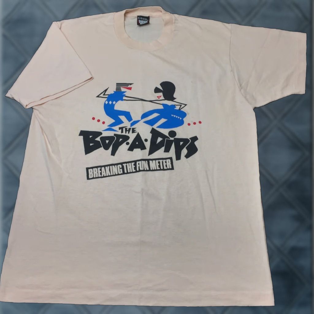 Vintage VINTAGE Screen Stars Shirt Adult XL Pink Bop-A-Dips "Breaking The Fun Meter" Mens Size US XL / EU 56 / 4 - 1 Thumbnail