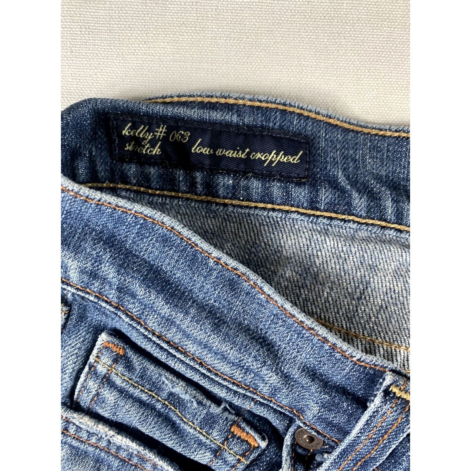 Citizens Of Humanity Citizens of Humanity Jeans Womens 27 Blue Stretch Low Waist Cropped 30X23 Size 27" / US 4 / IT 40 - 3 Thumbnail