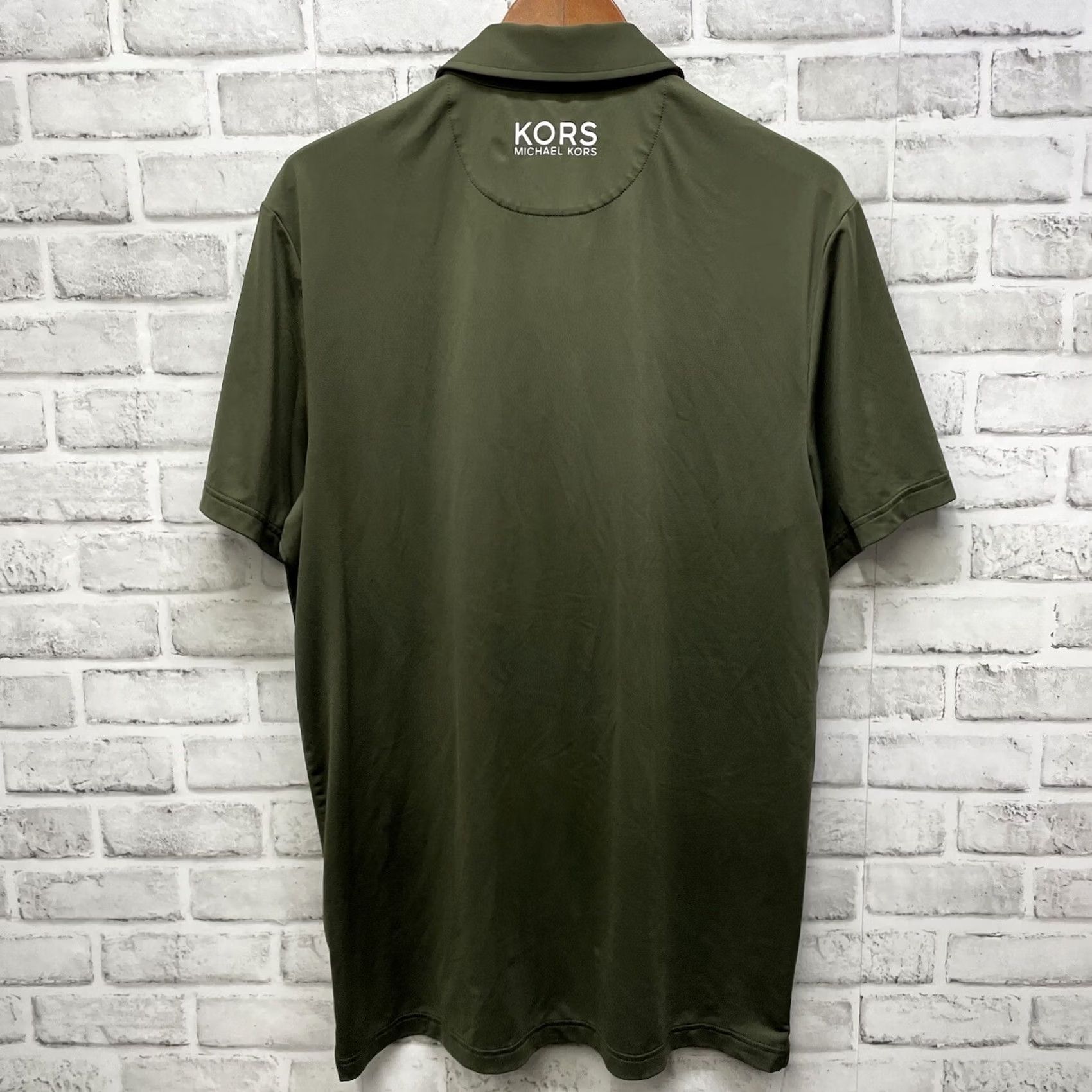 Michael Kors Michael Kors Polo Shirt Mens Size M Athletic Dark Green Stretchy Polo Shirt Size US M / EU 48-50 / 2 - 5 Thumbnail