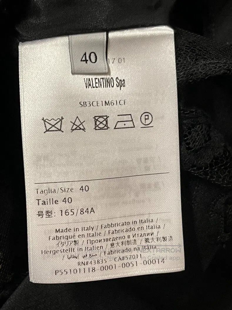 Valentino Valentino Single-breasted comfortable solid lace long-slee Size S / US 4 / IT 40 - 4 Thumbnail