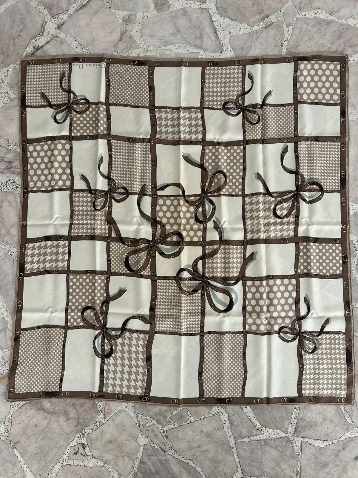 Dior Christian Dior Vintage Silk Scarves Size ONE SIZE - 1 Thumbnail