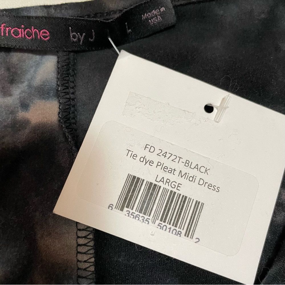 Other NWT New $96 FRAICHE BY J Tie Dye Pleat Long Sleeve Midi Dre Size L / US 10 / IT 46 - 8 Thumbnail