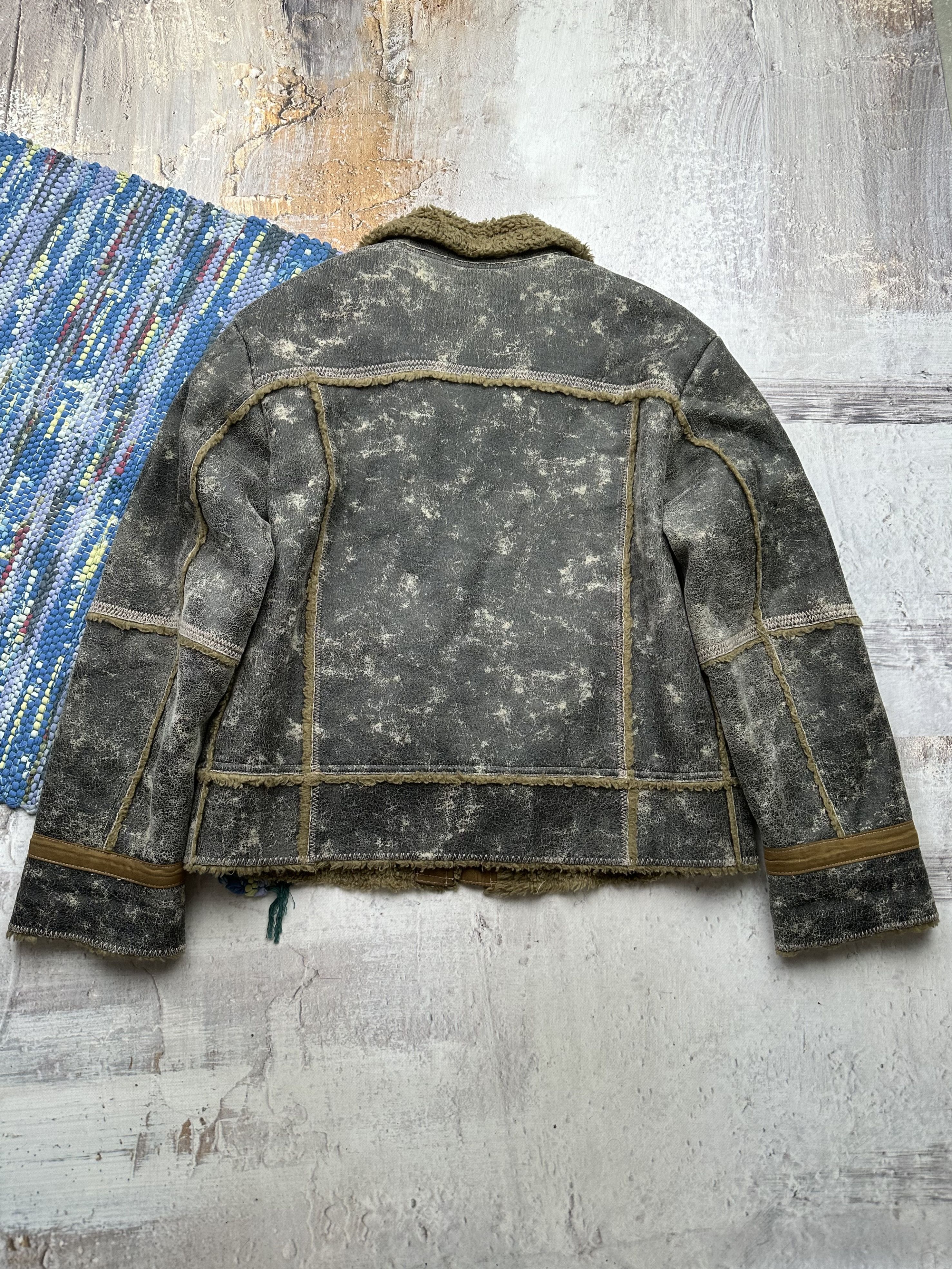 Vintage Vintage Faded Faux Sheepskin Coat A128D15(252) Size US L / EU 52-54 / 3 - 5 Thumbnail