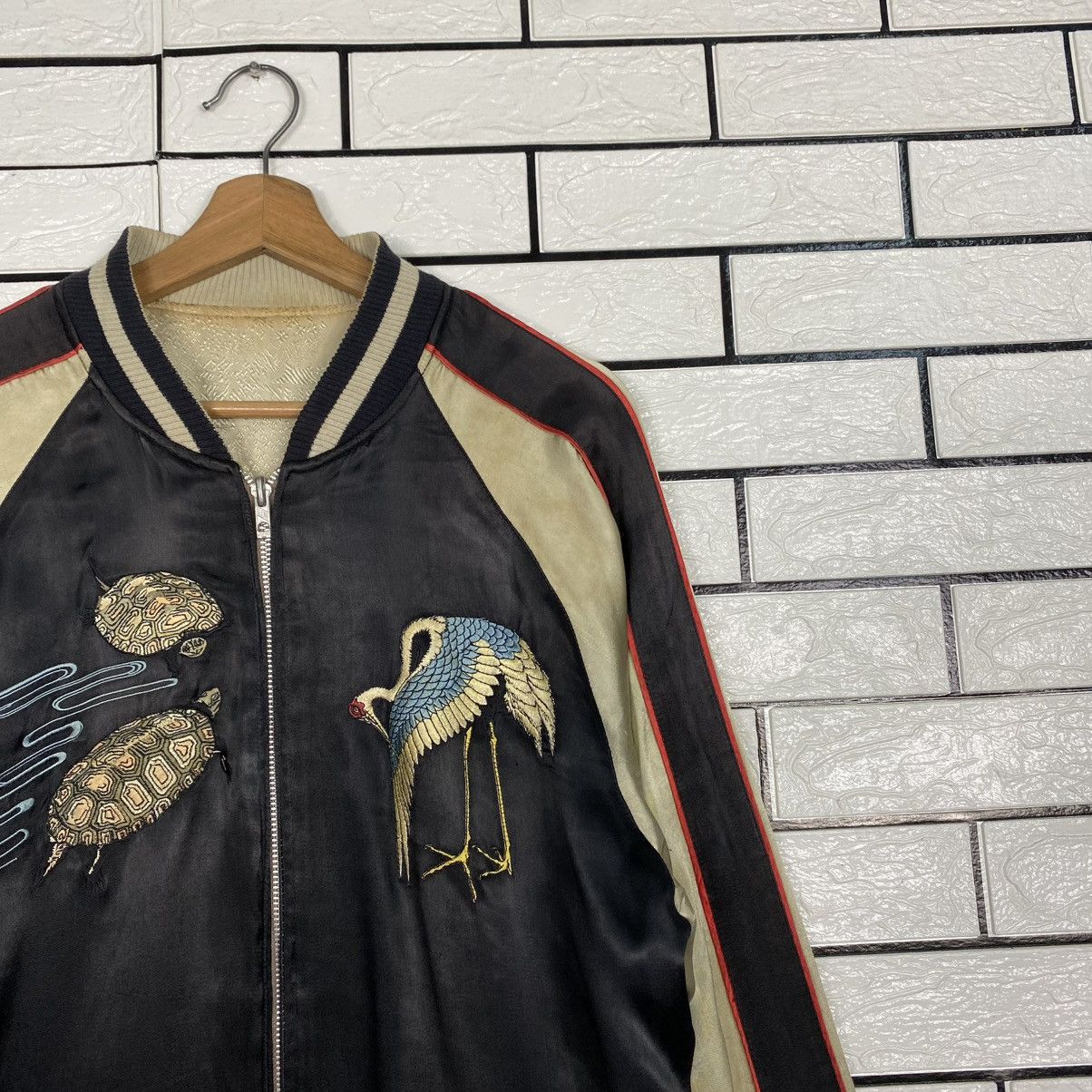 Japanese Brand 🔥Vintage Reversible Souvenir Sukajan Jacket Embroidery Toyo Size US L / EU 52-54 / 3 - 8 Thumbnail