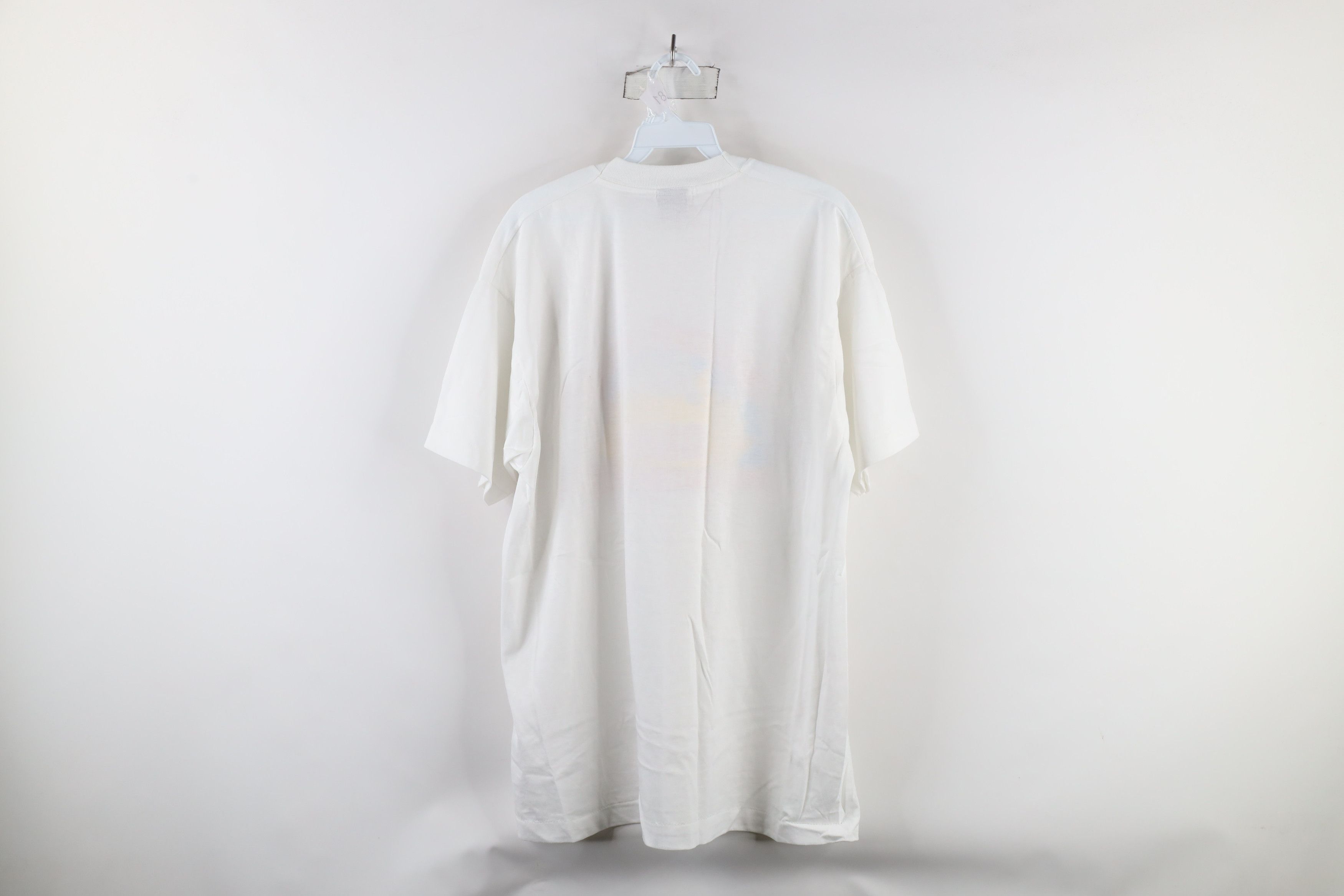 Vintage NOS Vintage 80s Union Leader Les Singer T-Shirt White USA Size US XL / EU 56 / 4 - 10 Thumbnail