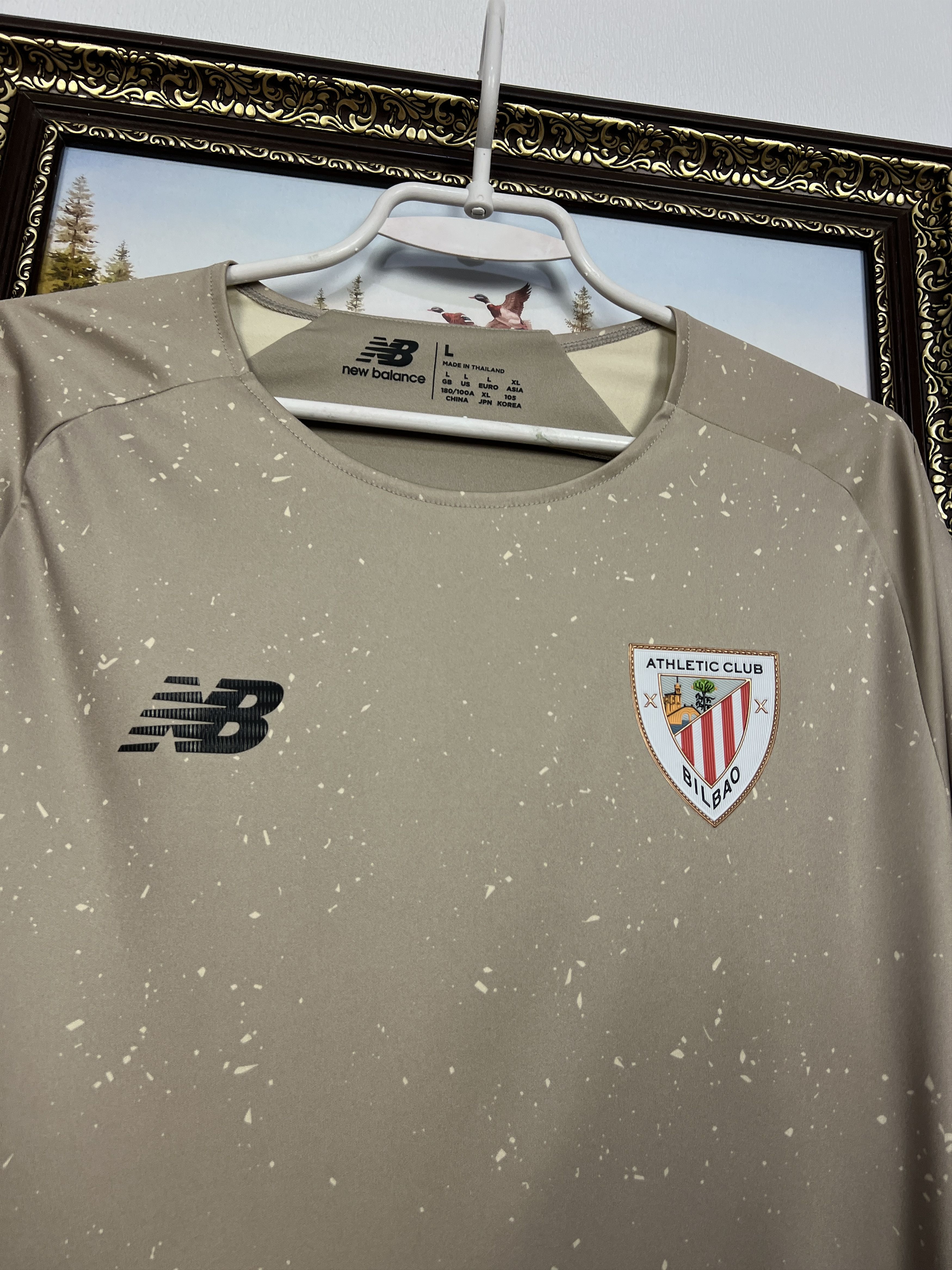 New Balance Athletic Bilbao Spain Football Shirt 2021 Soccer Long Sleeve Size US L / EU 52-54 / 3 - 3 Thumbnail