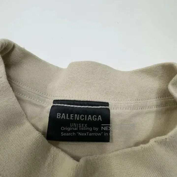 Balenciaga Balenciaga Logo Relaxed Fit Beige T-Shirt. Size US XS / EU 42 / 0 - 6 Thumbnail