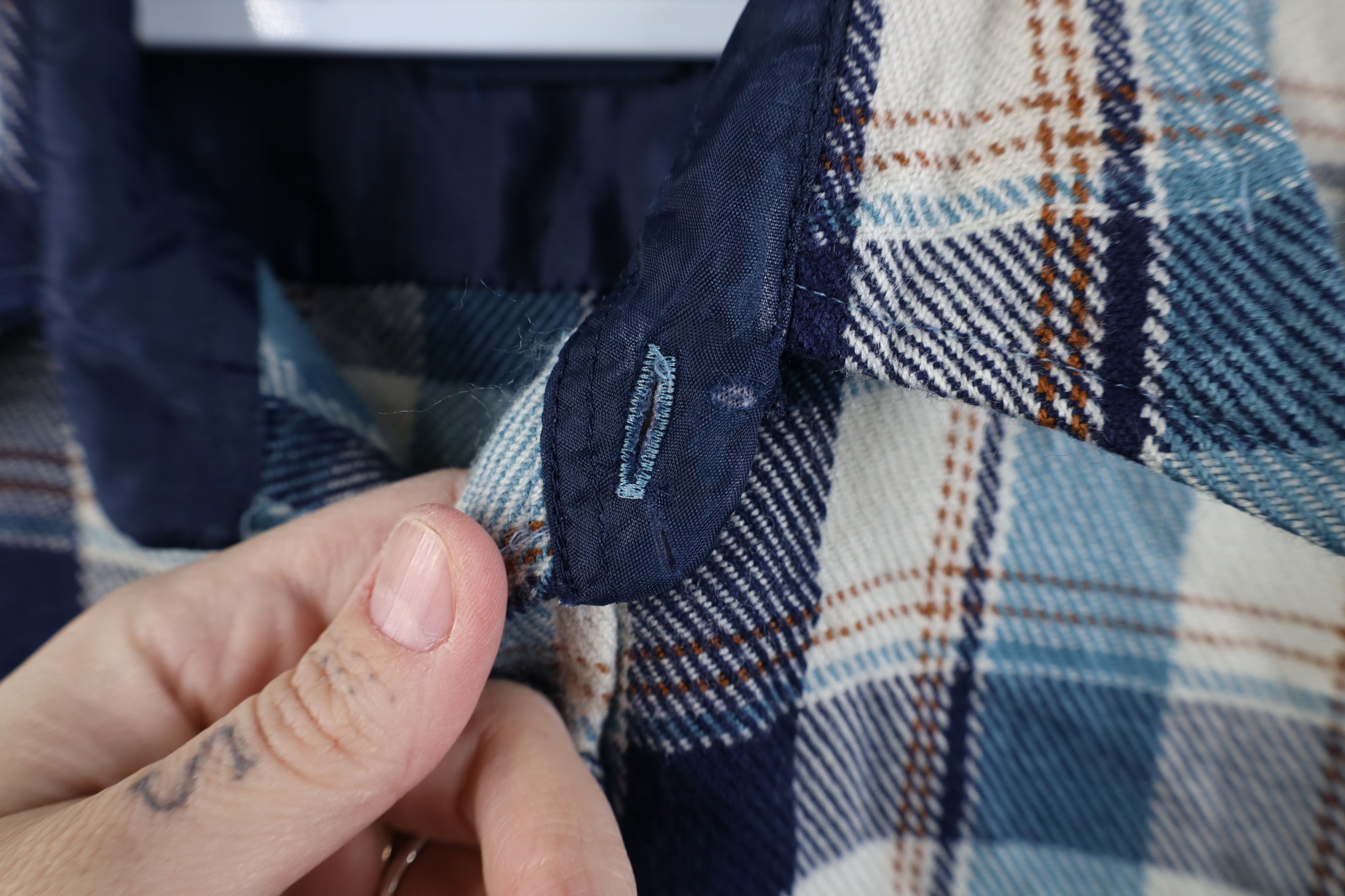 Vintage Vintage 70s Streetwear Flannel Knit Collared Button Shirt Size US XL / EU 56 / 4 - 7 Thumbnail