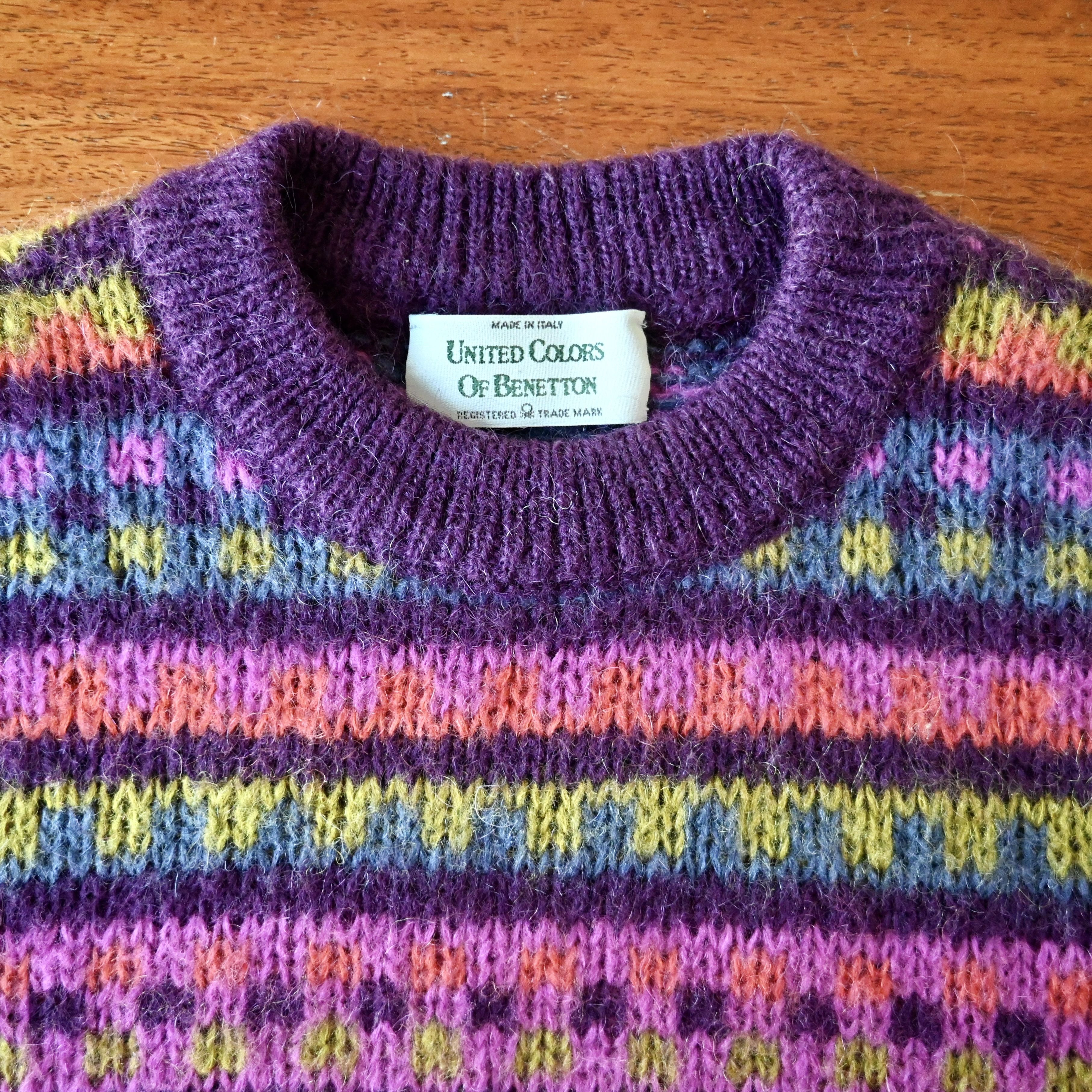 United Colors Of Benetton VTG United Colors of Benetton mohair-blend sweater, 46 Size M / US 6-8 / IT 42-44 - 10 Thumbnail