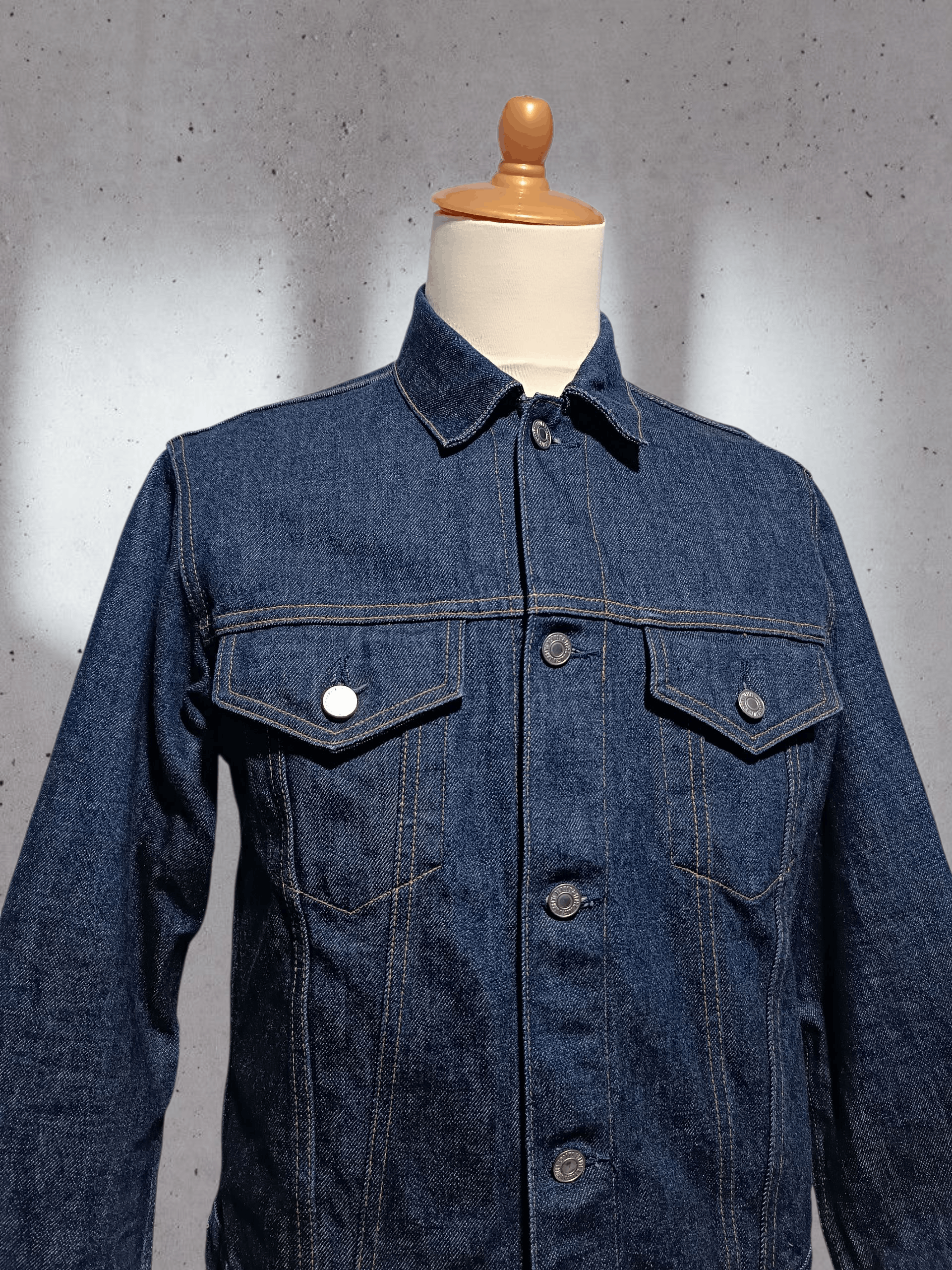 Japanese Brand Beauty and Youth Selvedge Raw Denim Indigo Trucker Jacket Size US M / EU 48-50 / 2 - 4 Thumbnail