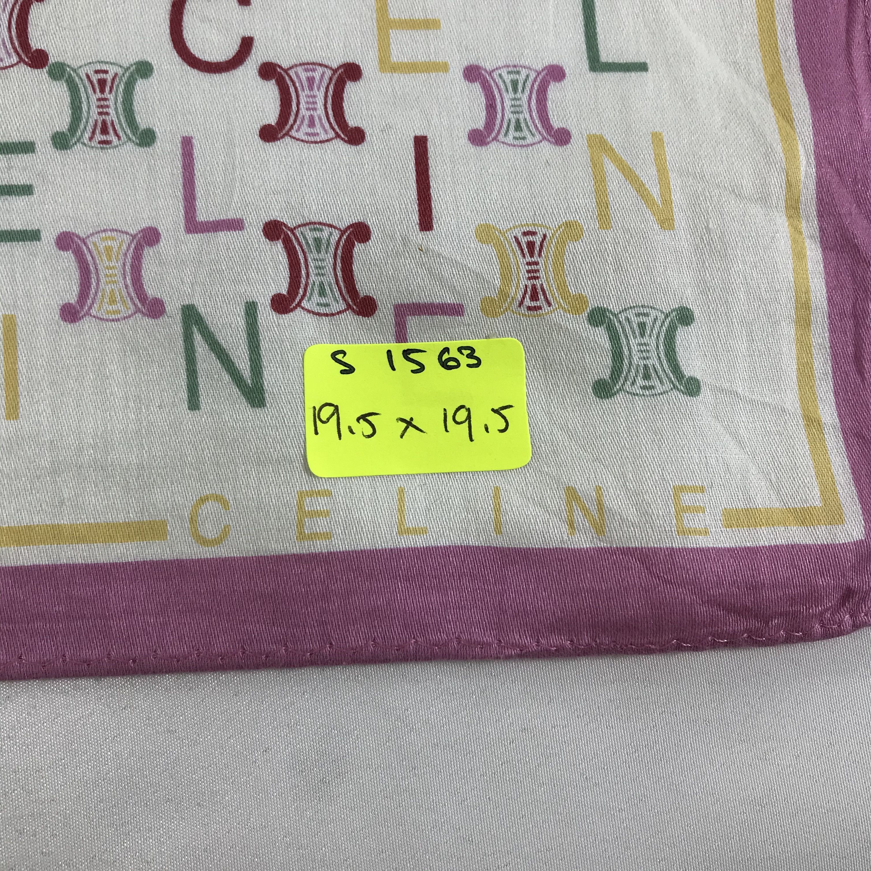 Celine × Vintage Celine Bandana / Handkerchief / Neckerchief - S1563 Size ONE SIZE - 5 Thumbnail