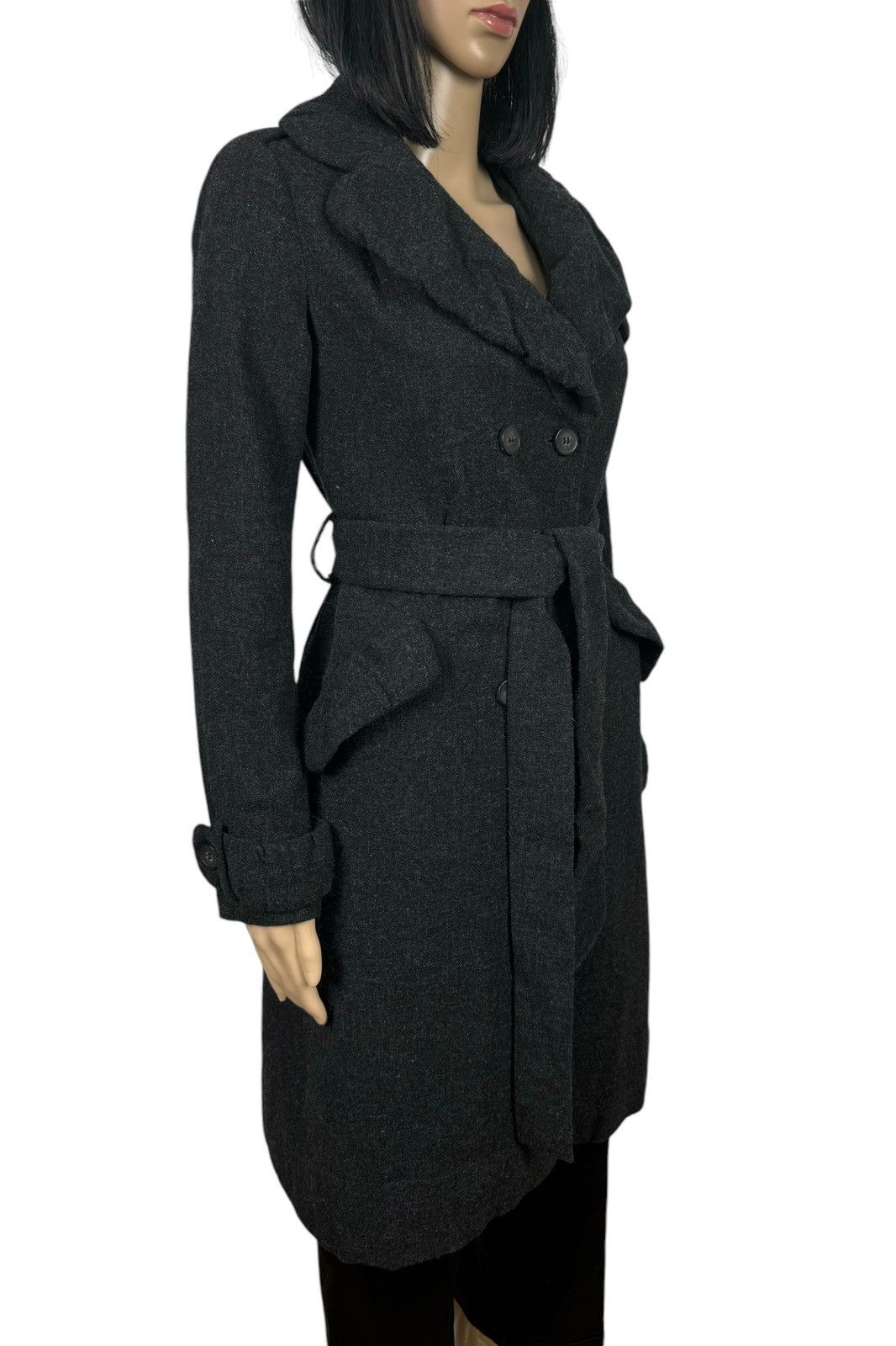 Allsaints AllSaints Wool Overcoat Belted size 6 Size XS / US 0-2 / IT 36-38 - 6 Thumbnail