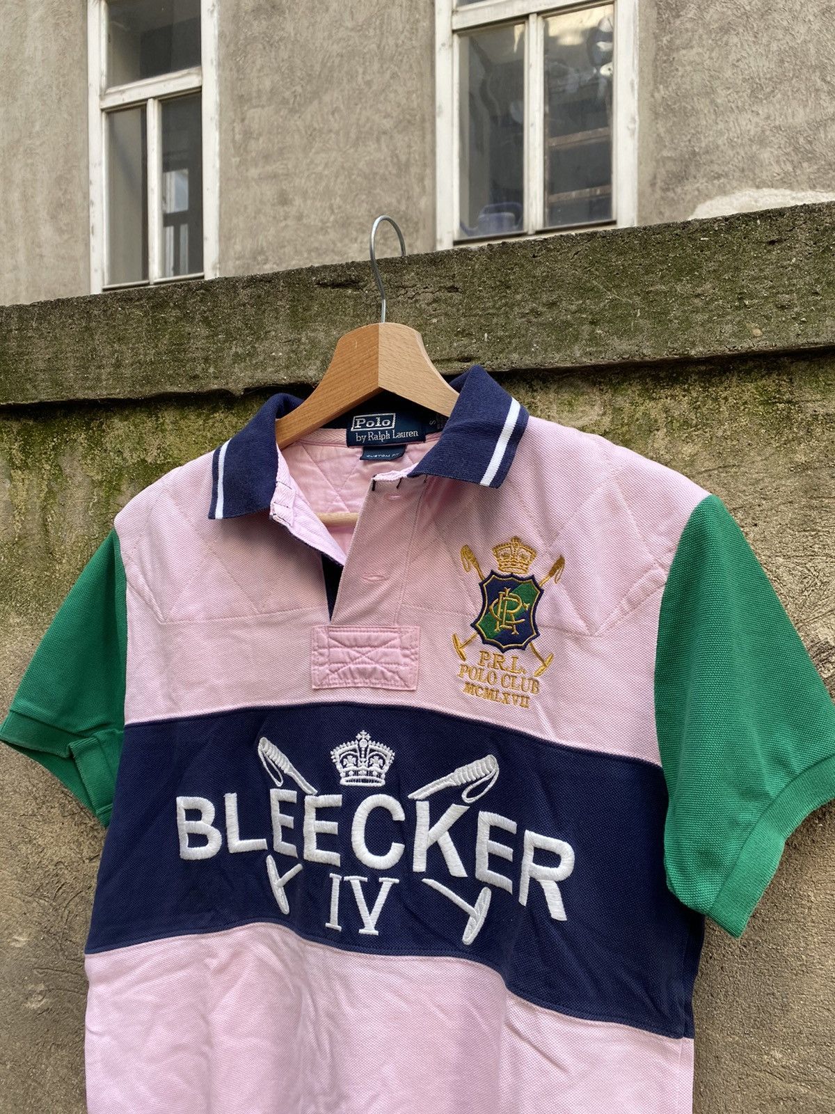 Polo Ralph Lauren × Vintage Vintage Polo Ralph Lauren Bleecker Big Embroidered Logo Polo Size US S / EU 44-46 / 1 - 2 Thumbnail