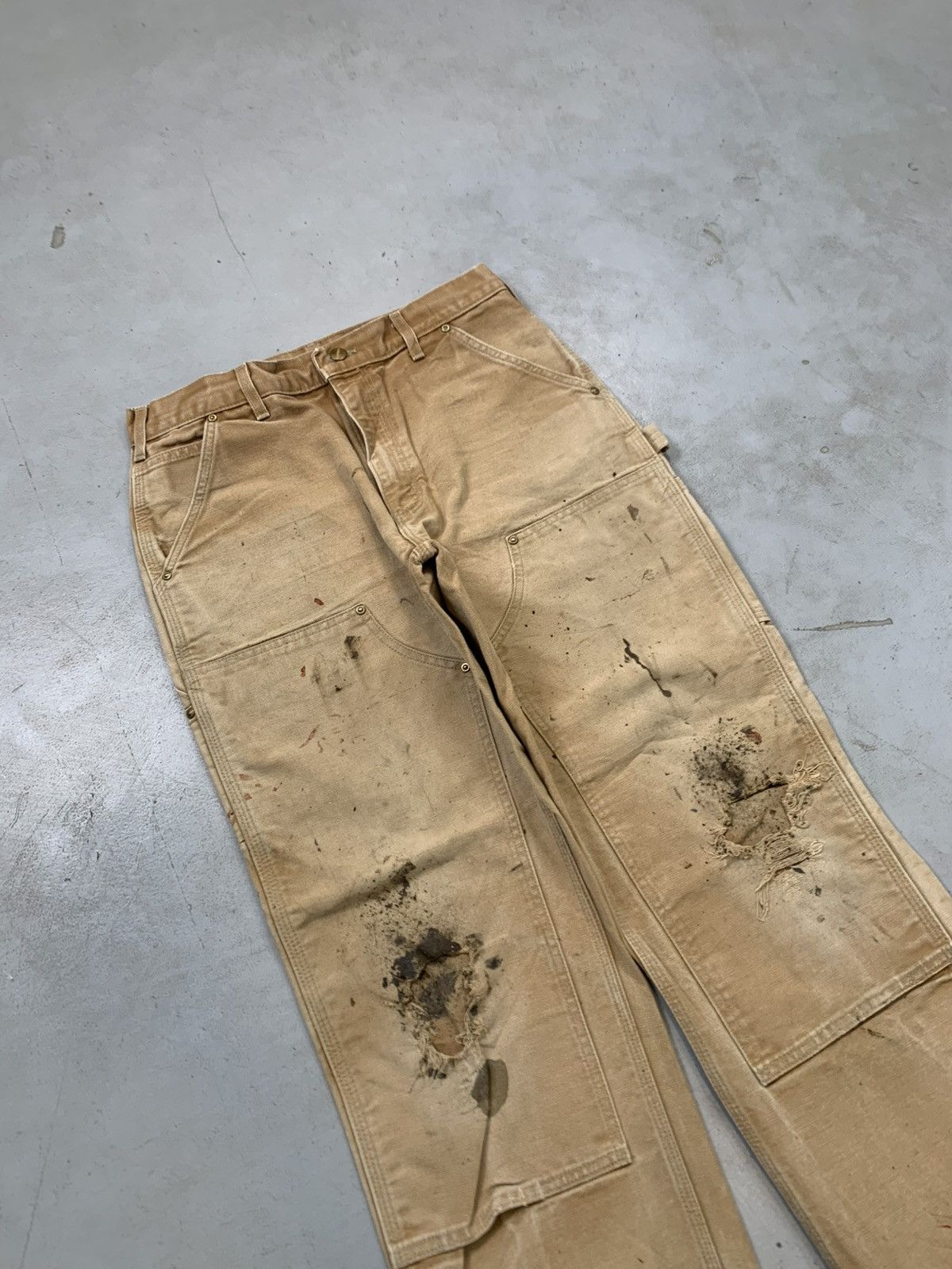 Carhartt Vintage carhartt double knee workwear denim pants Size US 32 / EU 48 - 3 Thumbnail