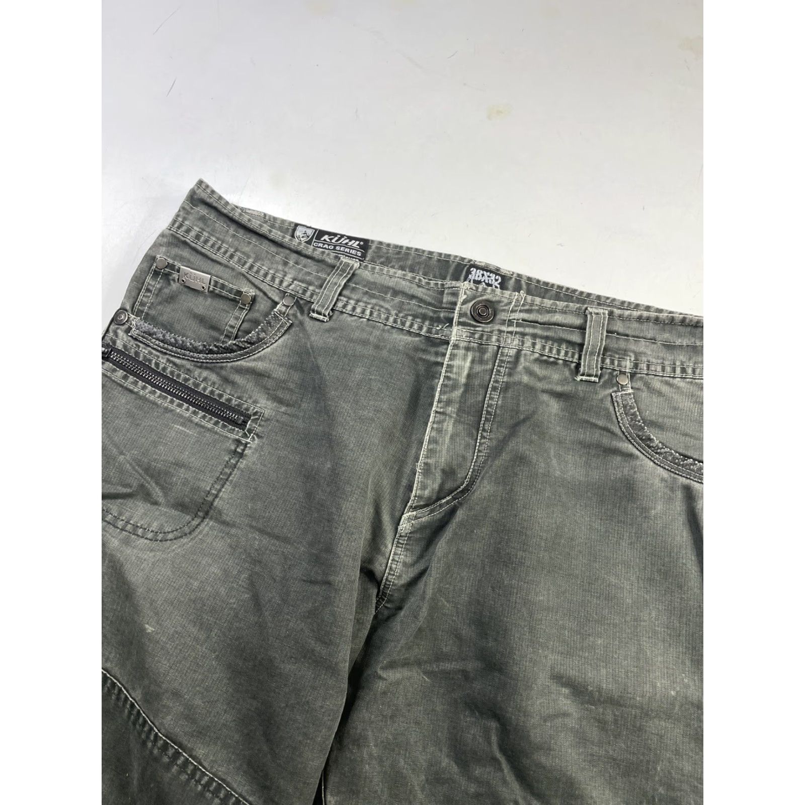 Vintage Kuhl Rebel Pants Mens 38x32 Gray Chino Straight Leg Crag Series Hiking Outdoor Size US 38 / EU 54 - 4 Thumbnail