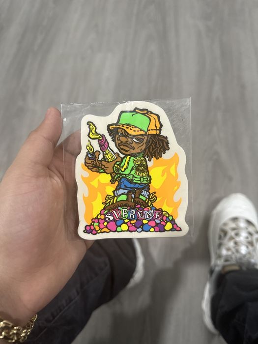 Supreme store molotov sticker