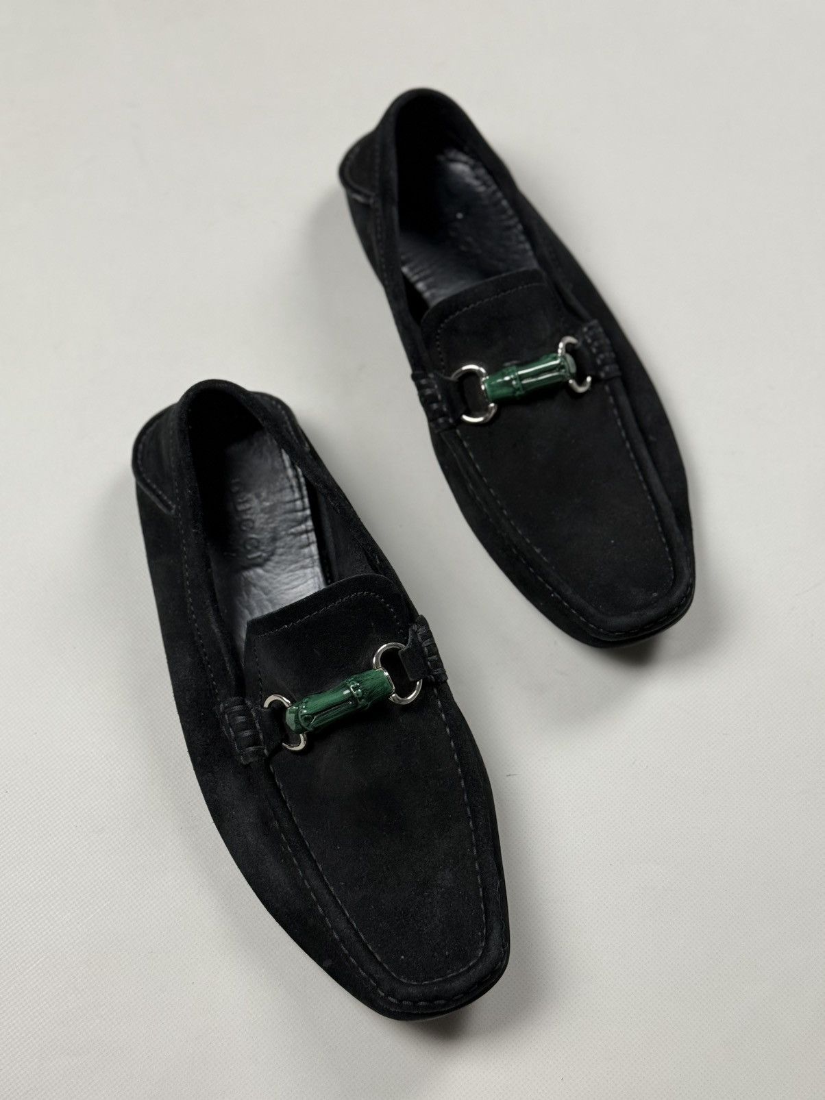 Gucci Gucci Bamboo Horsebit Suede Classic Formal Loafers Shoes Size US 8.5 / EU 41-42 - 25 Thumbnail