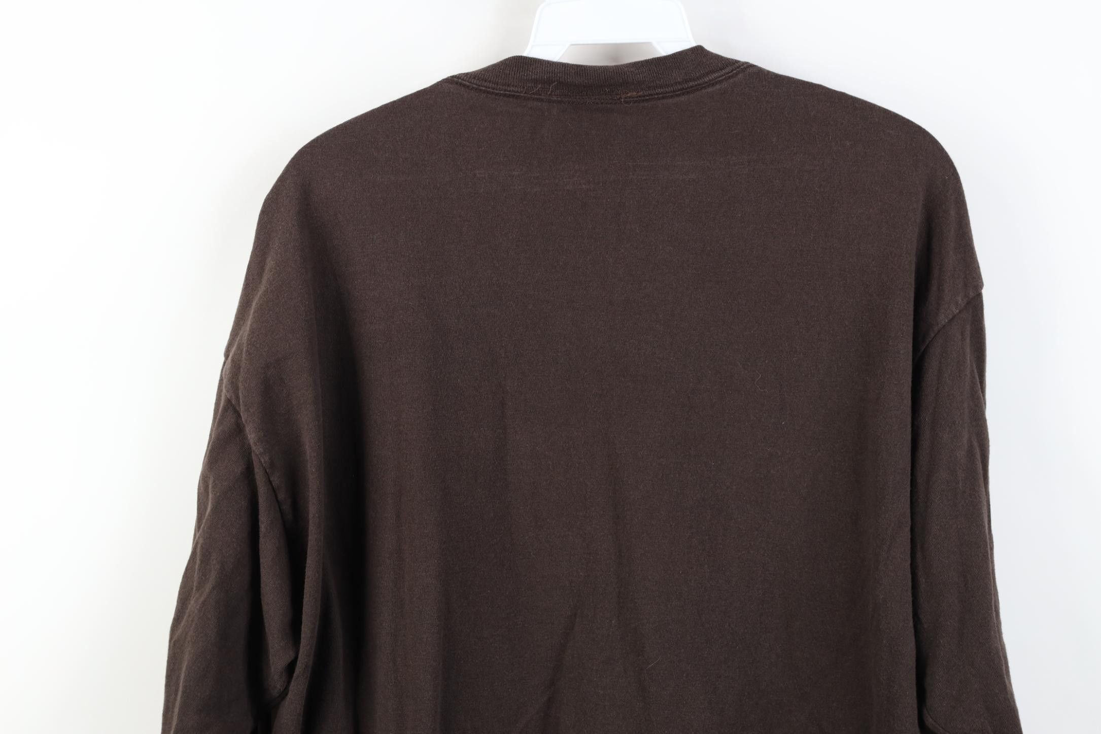 Vintage Vintage Y2K NFL Browns Football Long Sleeve T-Shirt Brown Size US L / EU 52-54 / 3 - 15 Thumbnail