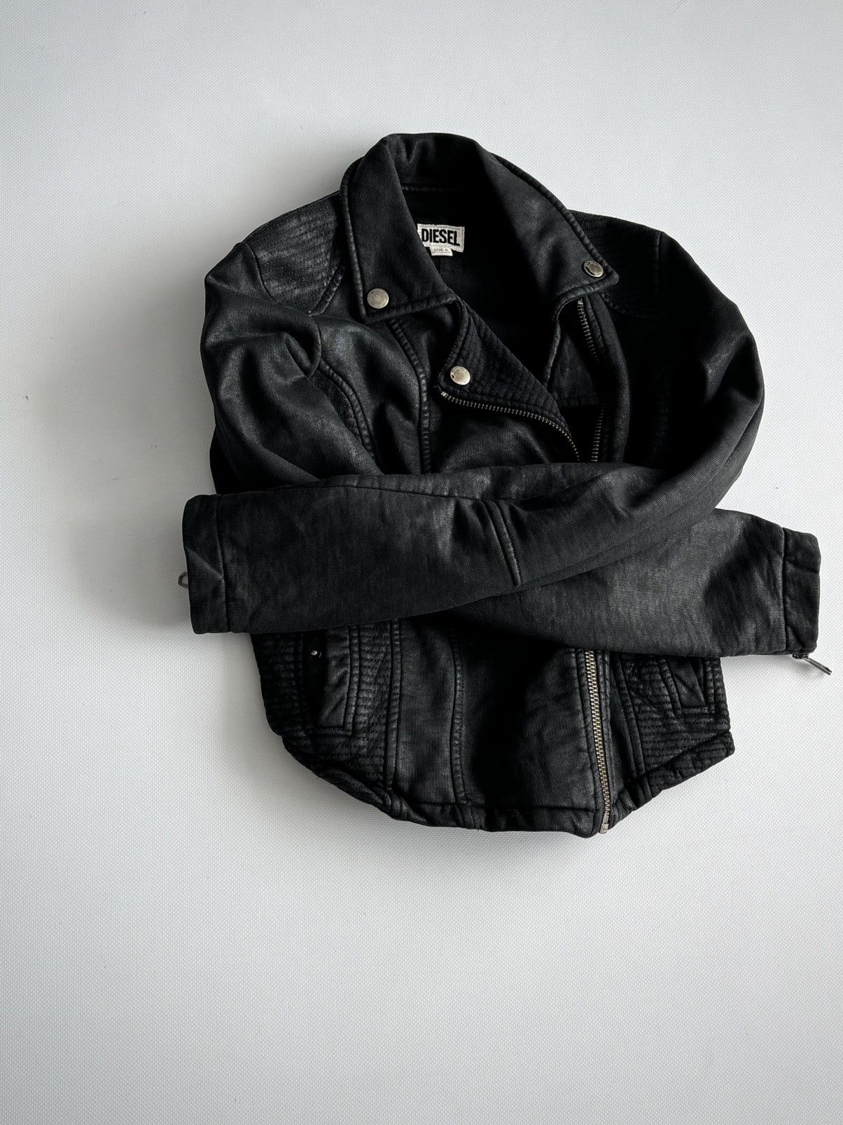 Diesel Vintage Diesel Women's Biker Jacket Size S / US 4 / IT 40 - 2 Thumbnail