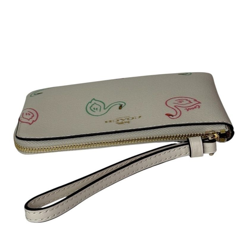 Coach Coach Corner Zip Wristlet with Swan Print Small Clutch Purse Size ONE SIZE - 2 Thumbnail