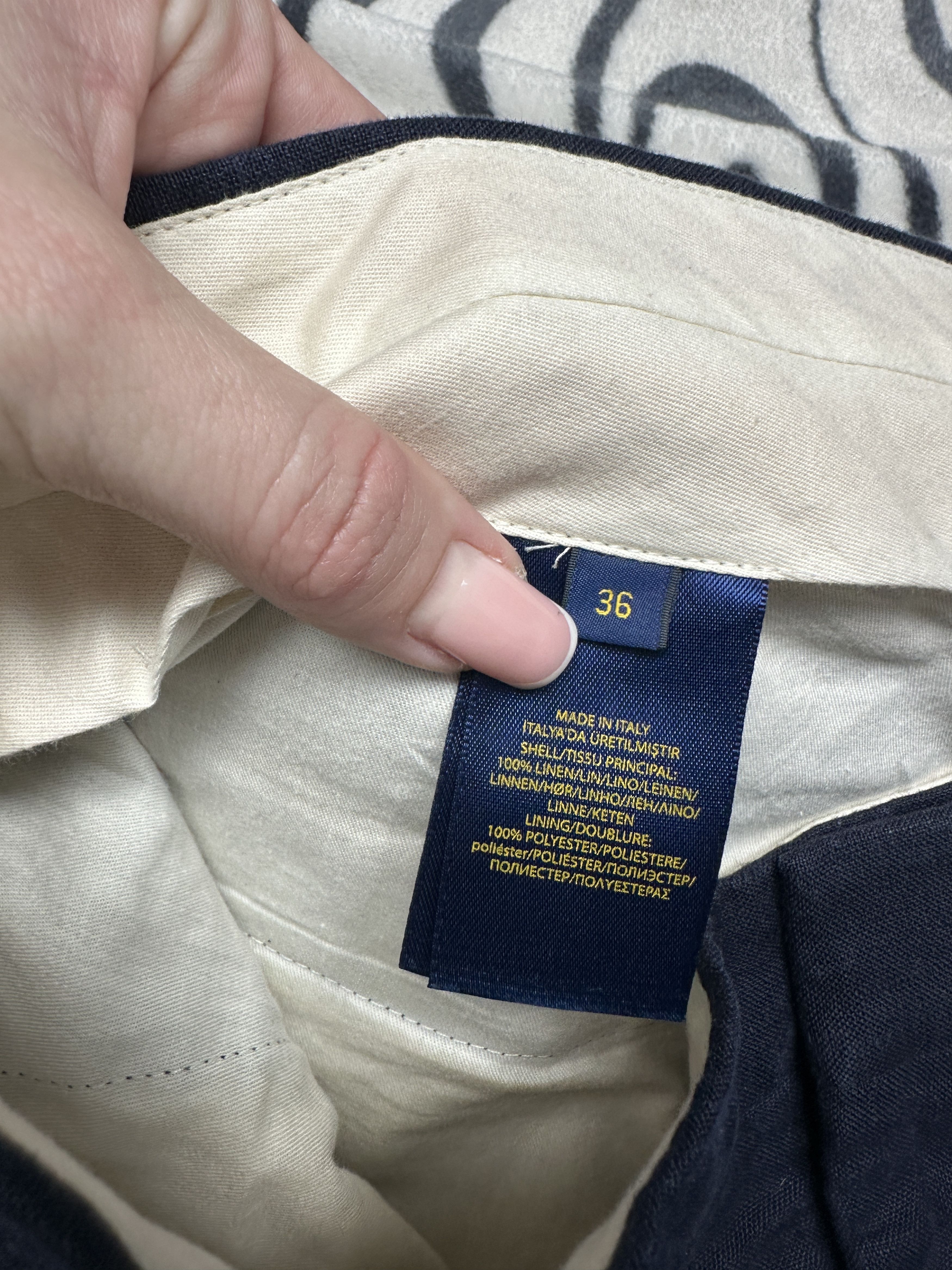 Polo Ralph Lauren Polo Ralph Lauren Mens Linen Chino Pants Trousers Size US 36 / EU 52 - 4 Thumbnail