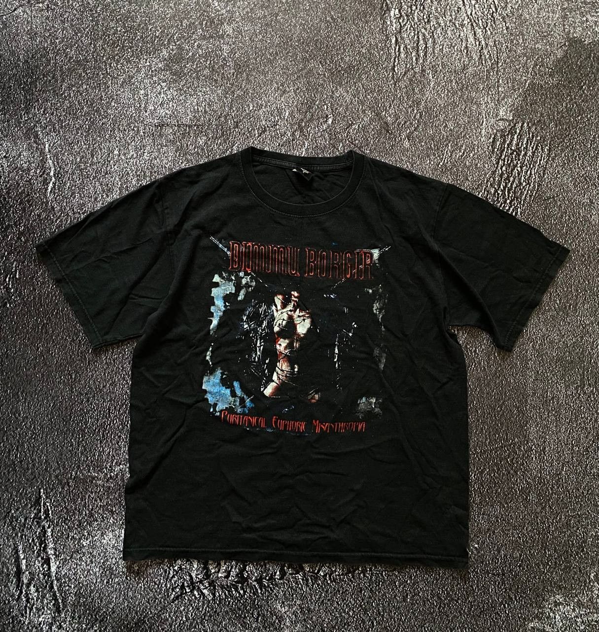 Band Tees × Vintage 90s🔥Y2k DIMMU BORGIR Hard Rock Nude Girl 18+ erotic Tee Size US L / EU 52-54 / 3 - 1 Thumbnail