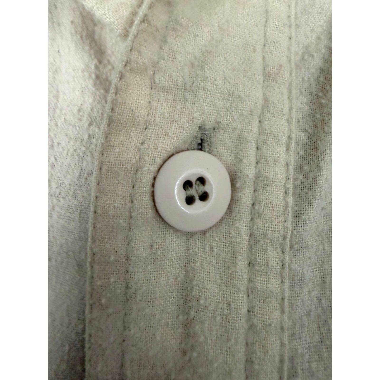 Bugle Boy VINTAGE Bugle Boy Flannel Shirt Mens Large Ivory Lightweight 90s Outdoors Button-Up Long Sleeve Size US L / EU 52-54 / 3 - 7 Thumbnail