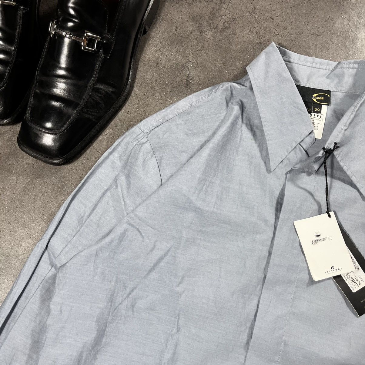 Roberto Cavalli Roberto Cavalli Shirt with Cufflinks Button Up Longsleeve Size US L / EU 52-54 / 3 - 4 Thumbnail