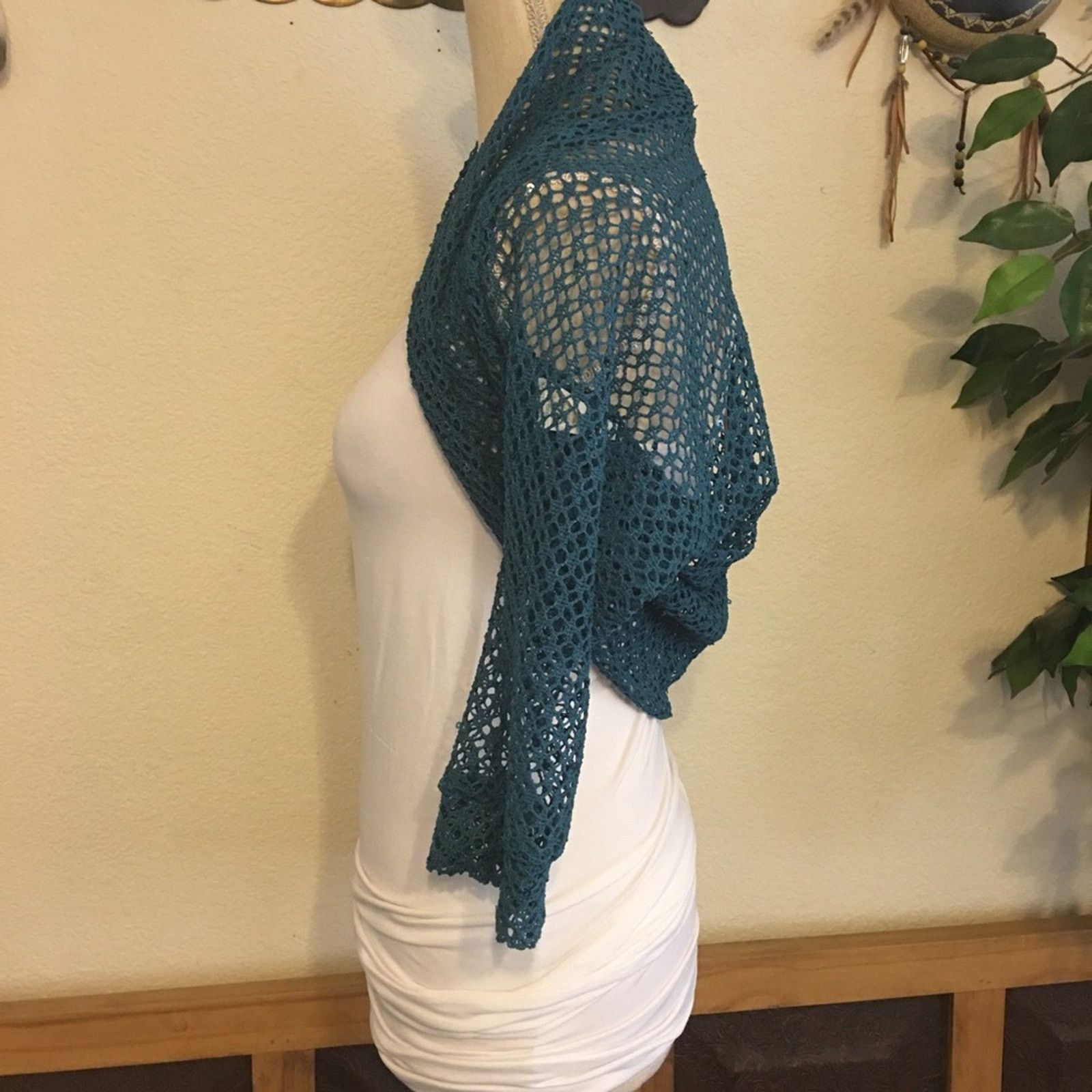 Other Cefian Bolero Shrug Lightweight Knit Sequin NWT Size S / US 4 / IT 40 - 5 Thumbnail