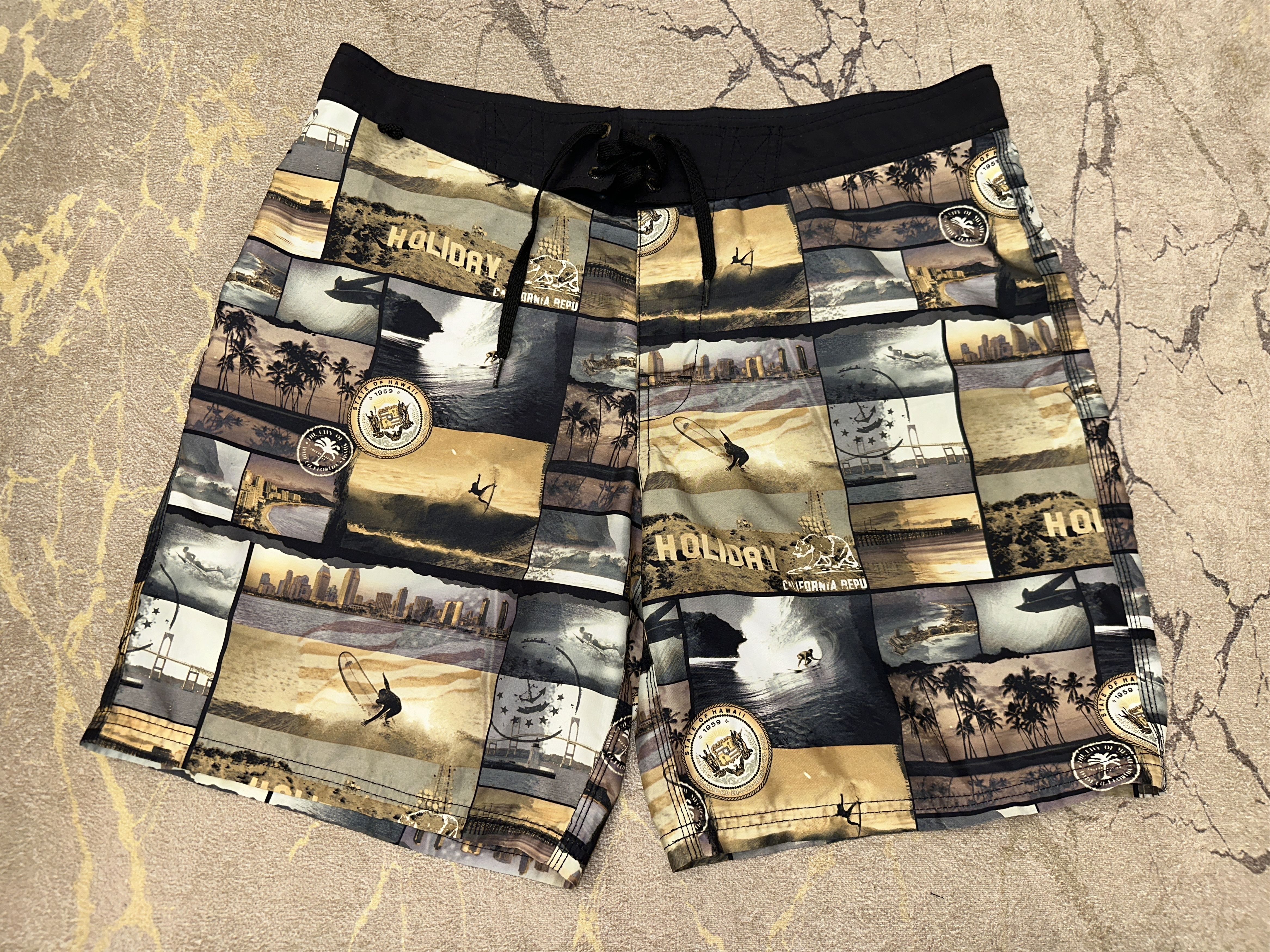 Sundek Sundek 36 California Beach Shorts Trunks BathSuit Size 36 Size US 36 / EU 52 - 2 Thumbnail