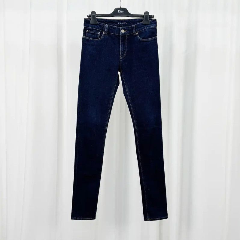 Prada Prada Blue Denim Casual Pants for Men Size US 27 - 1 Preview