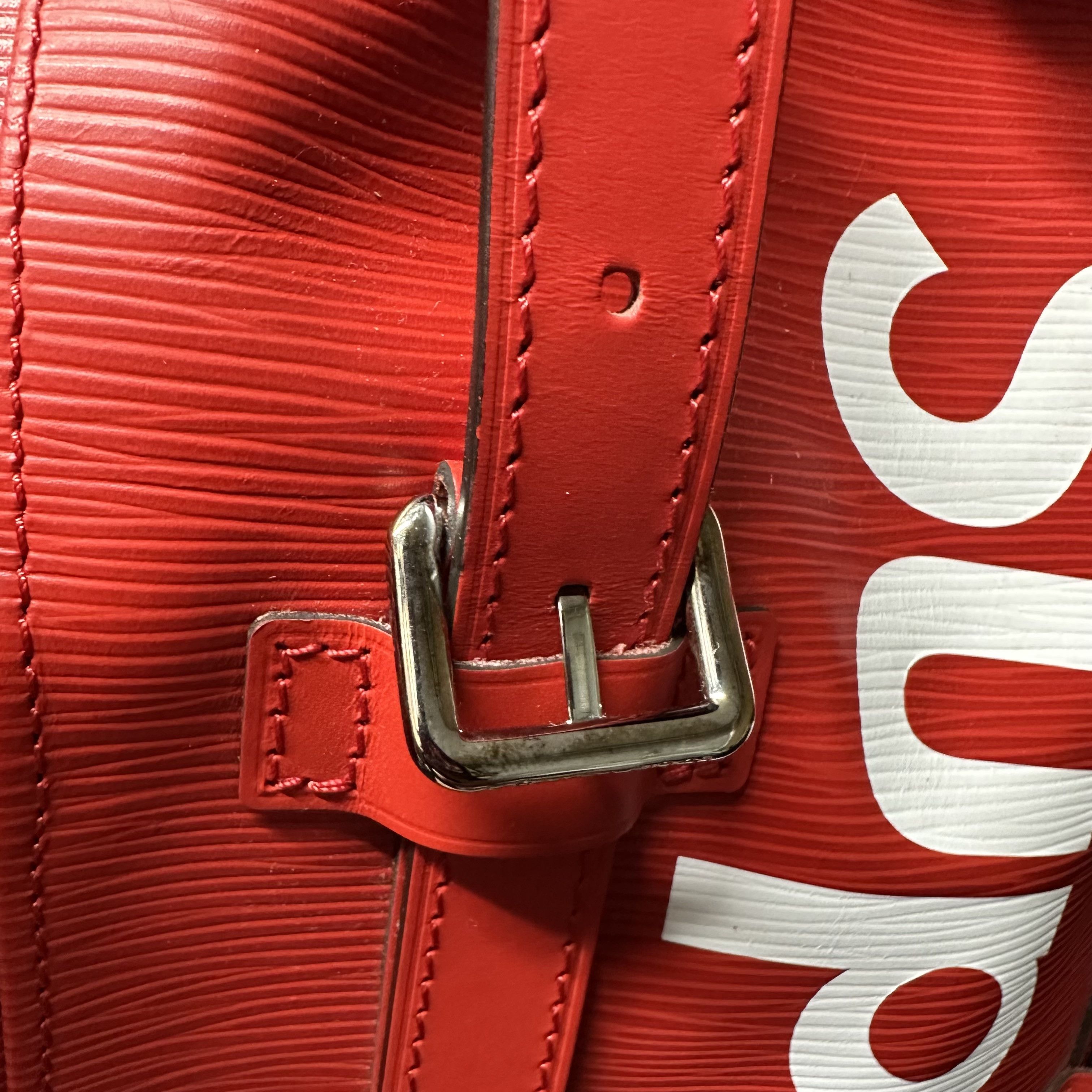 Louis Vuitton × Supreme Louis Vuitton x Supreme Christopher backpack red leather LV Size ONE SIZE - 17 Thumbnail